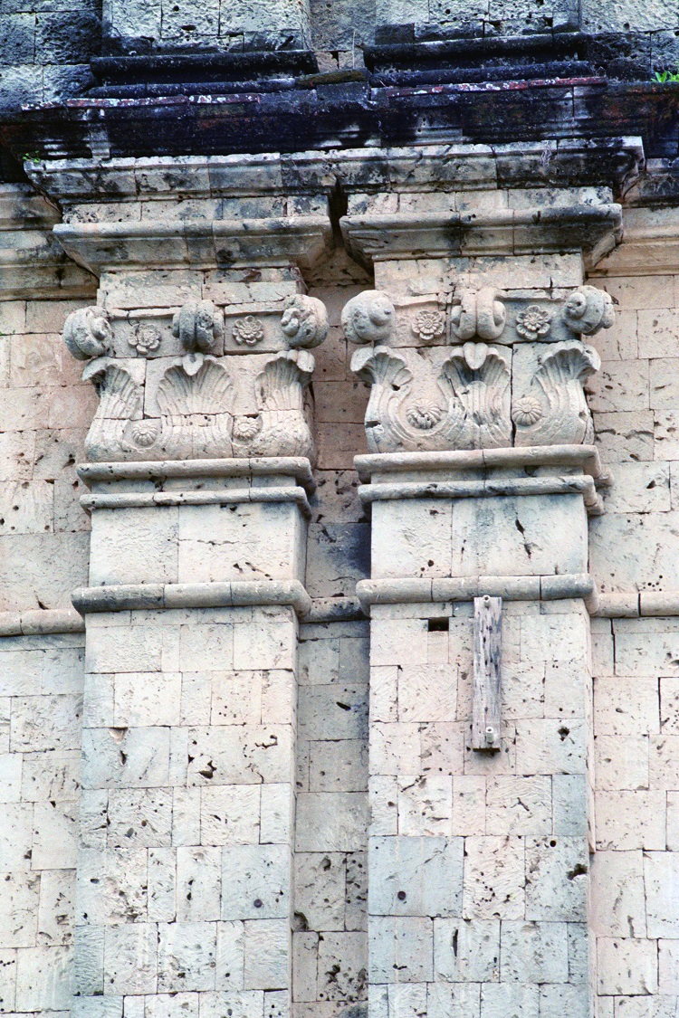 Panay Church, Capiz, Panay – detail of stone carving.