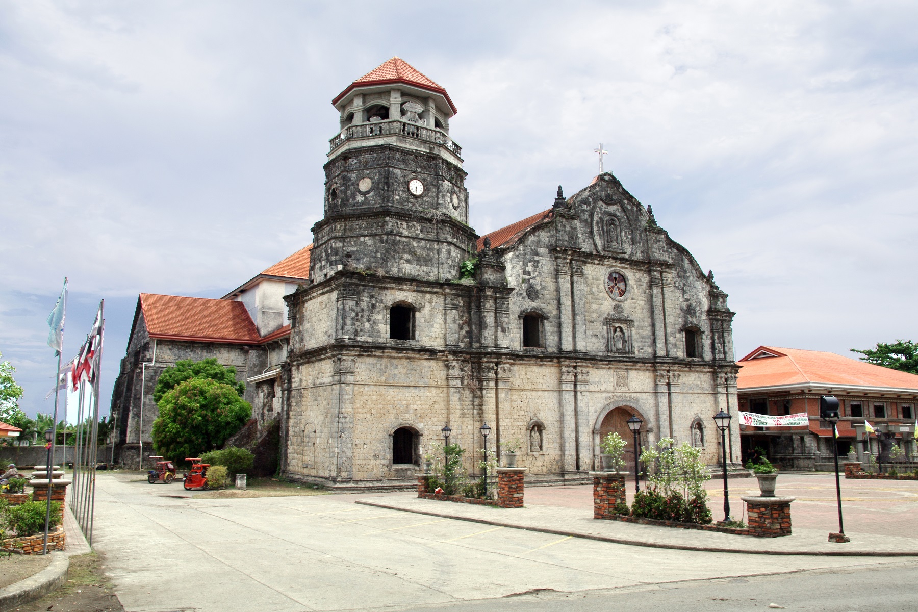 Panay Church, Capiz, Panay – exterior view with plaza.