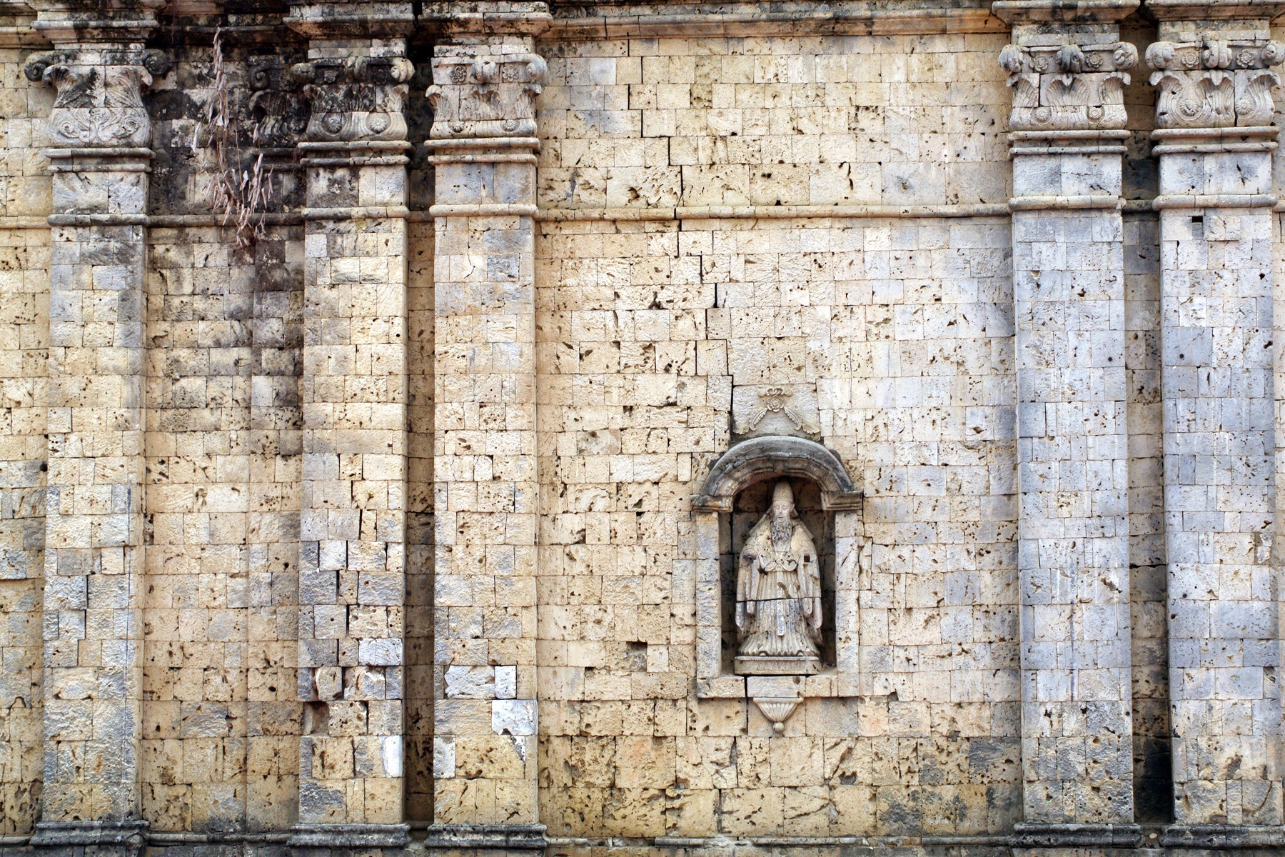 Panay Church, Capiz, Panay – detail of stone carving.