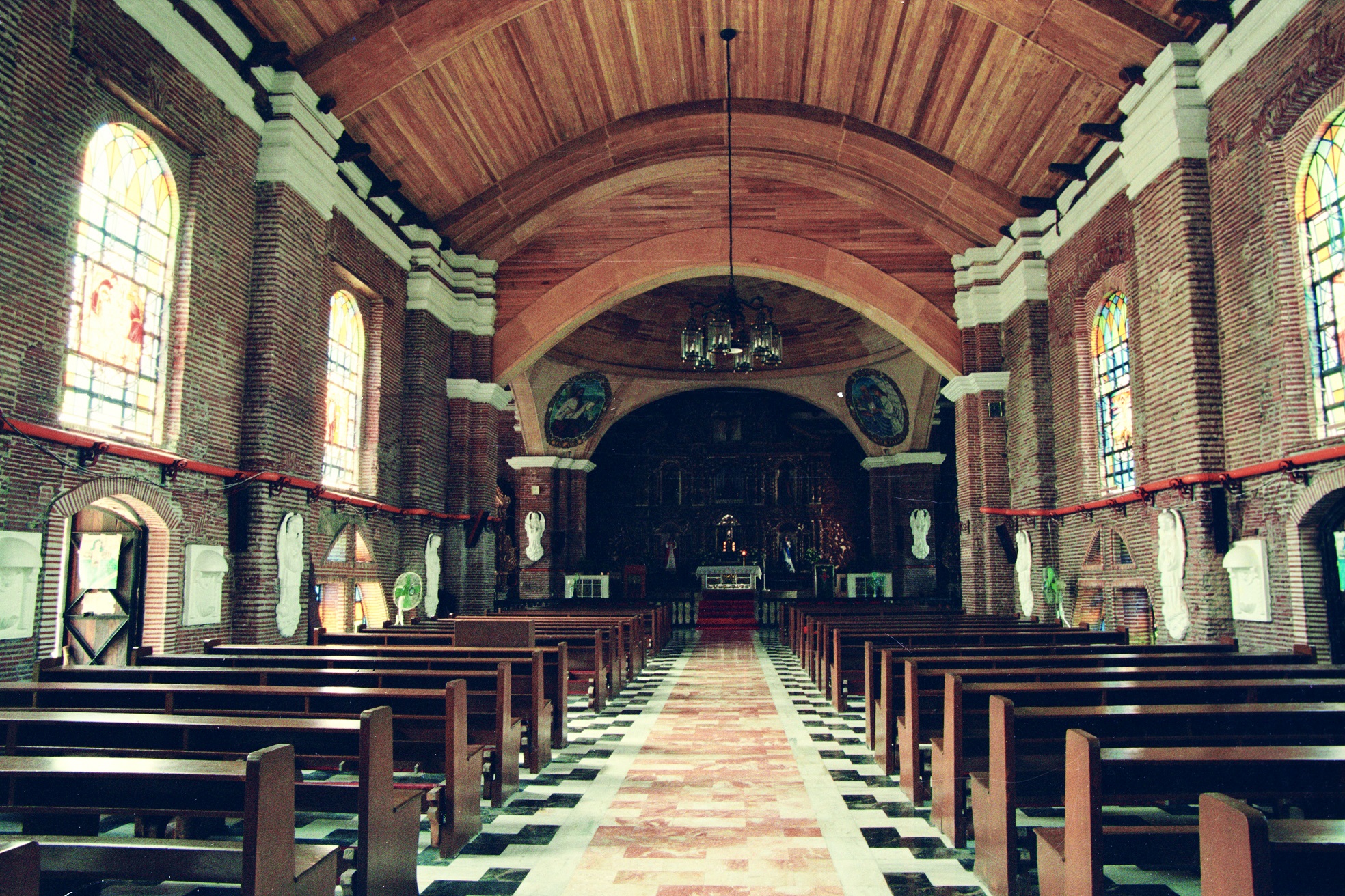 Kawit Church, Cavite – interior and ceiling view.