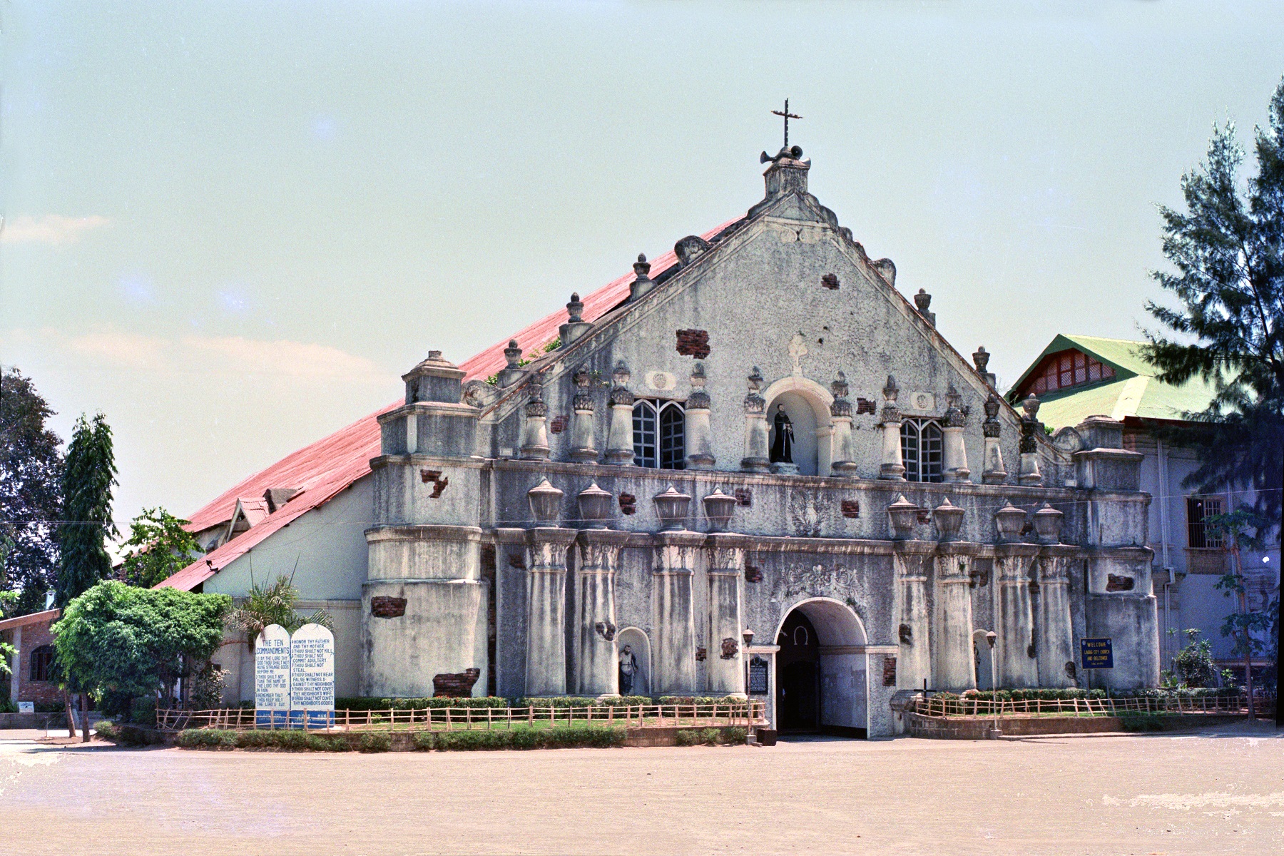 Laoag Cathedral, Laoag, Ilocos Norte – facade view.