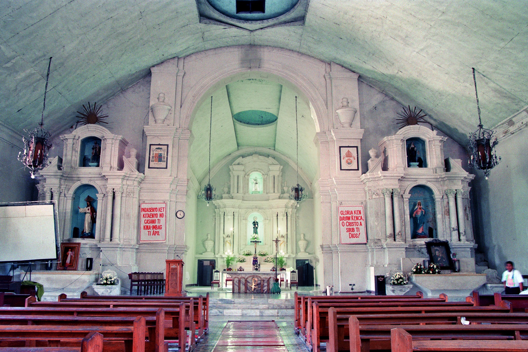 Laoag Cathedral, Laoag, Ilocos Norte – interior view.
