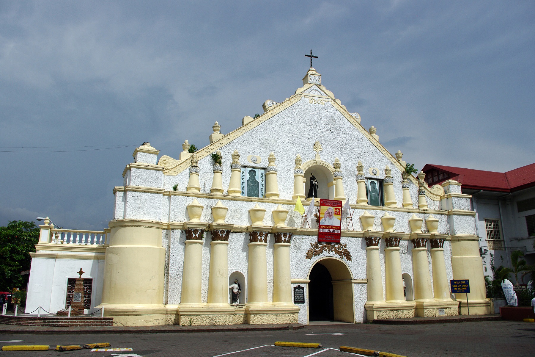 Laoag Cathedral, Laoag, Ilocos Norte – facade view.