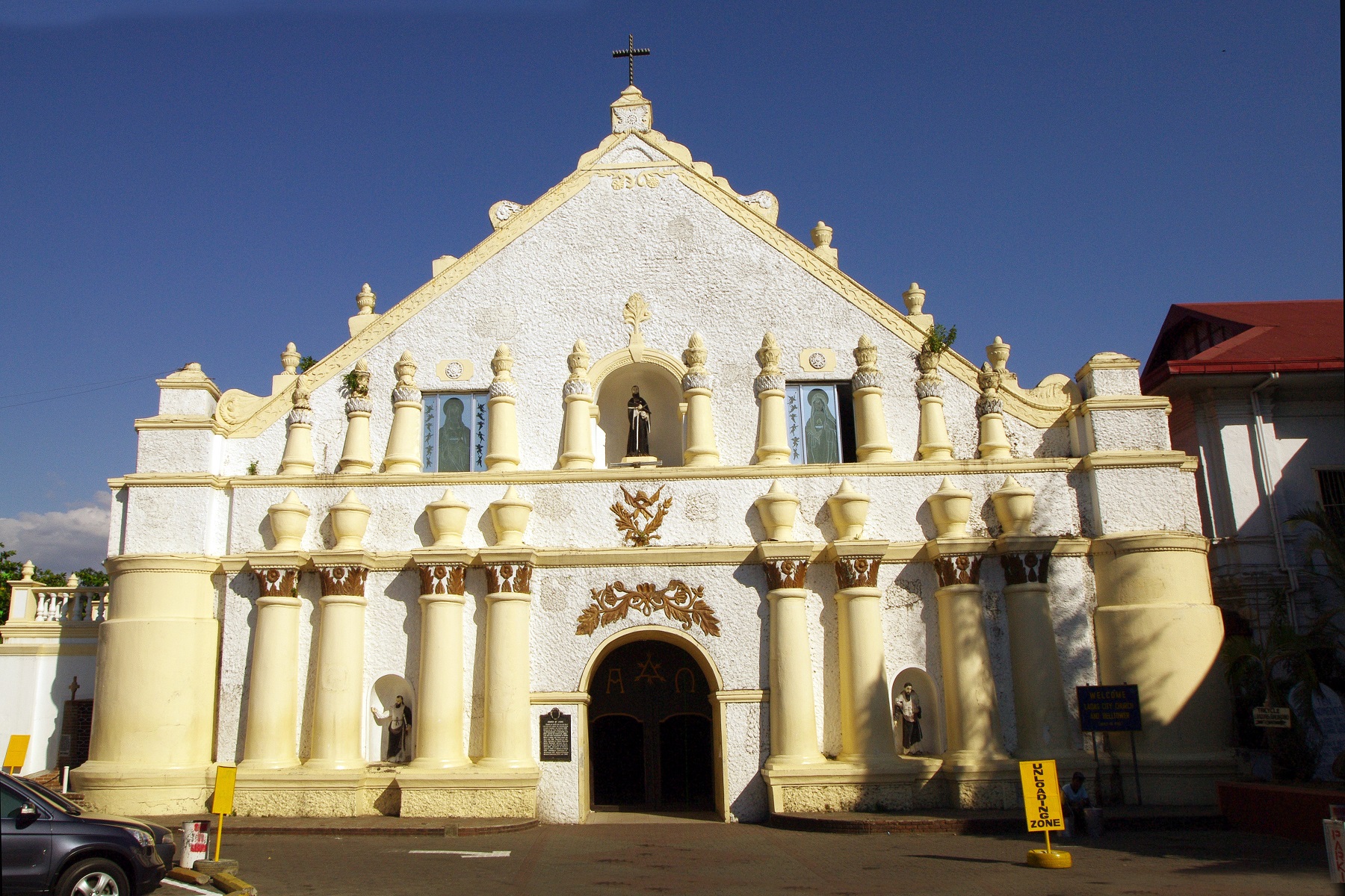Laoag Cathedral, Laoag, Ilocos Norte – facade view.