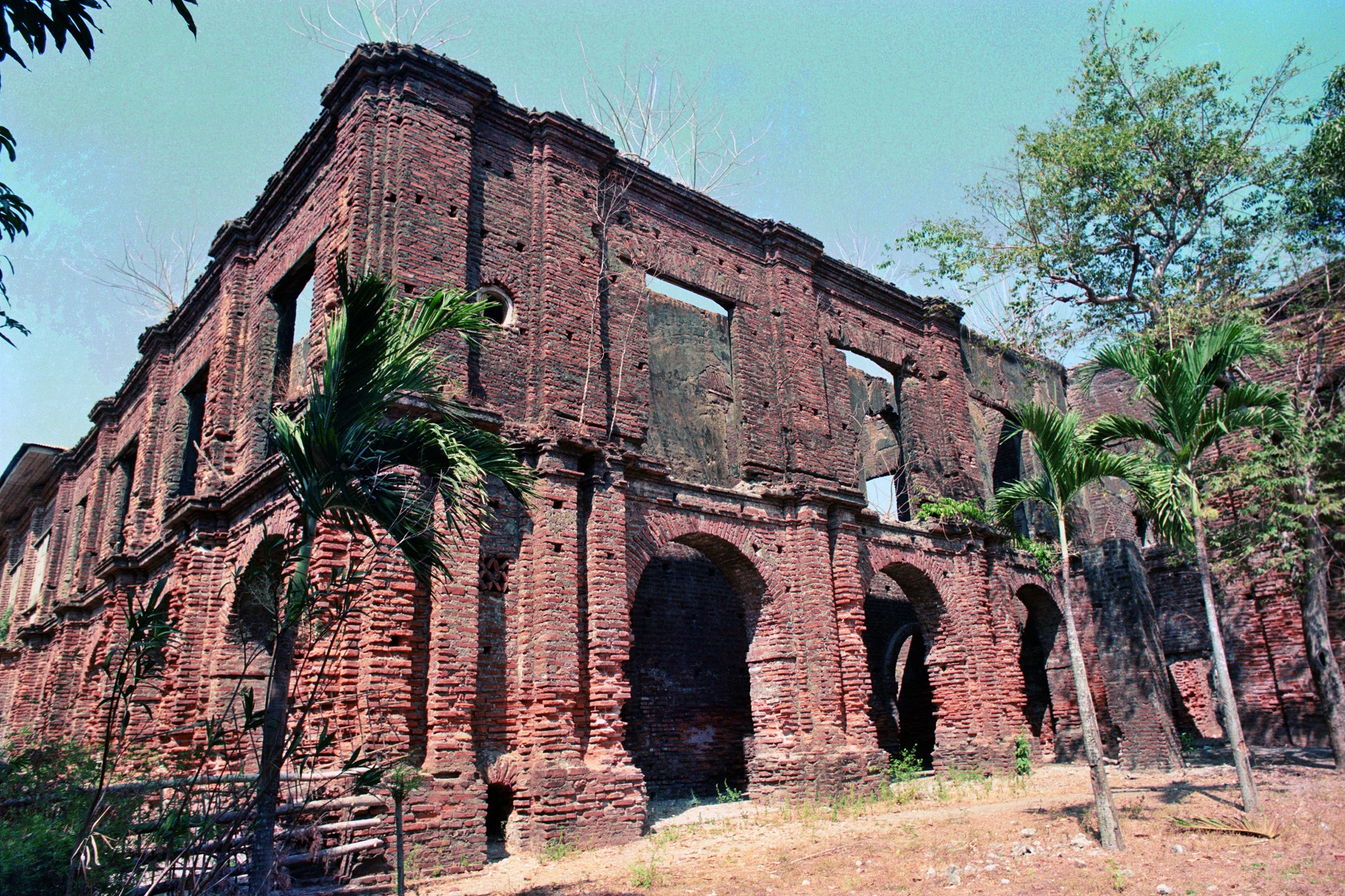 Santa Monica Parish Church (Sarrat Church), Sarrat, Ilocos Norte – convent ruins.