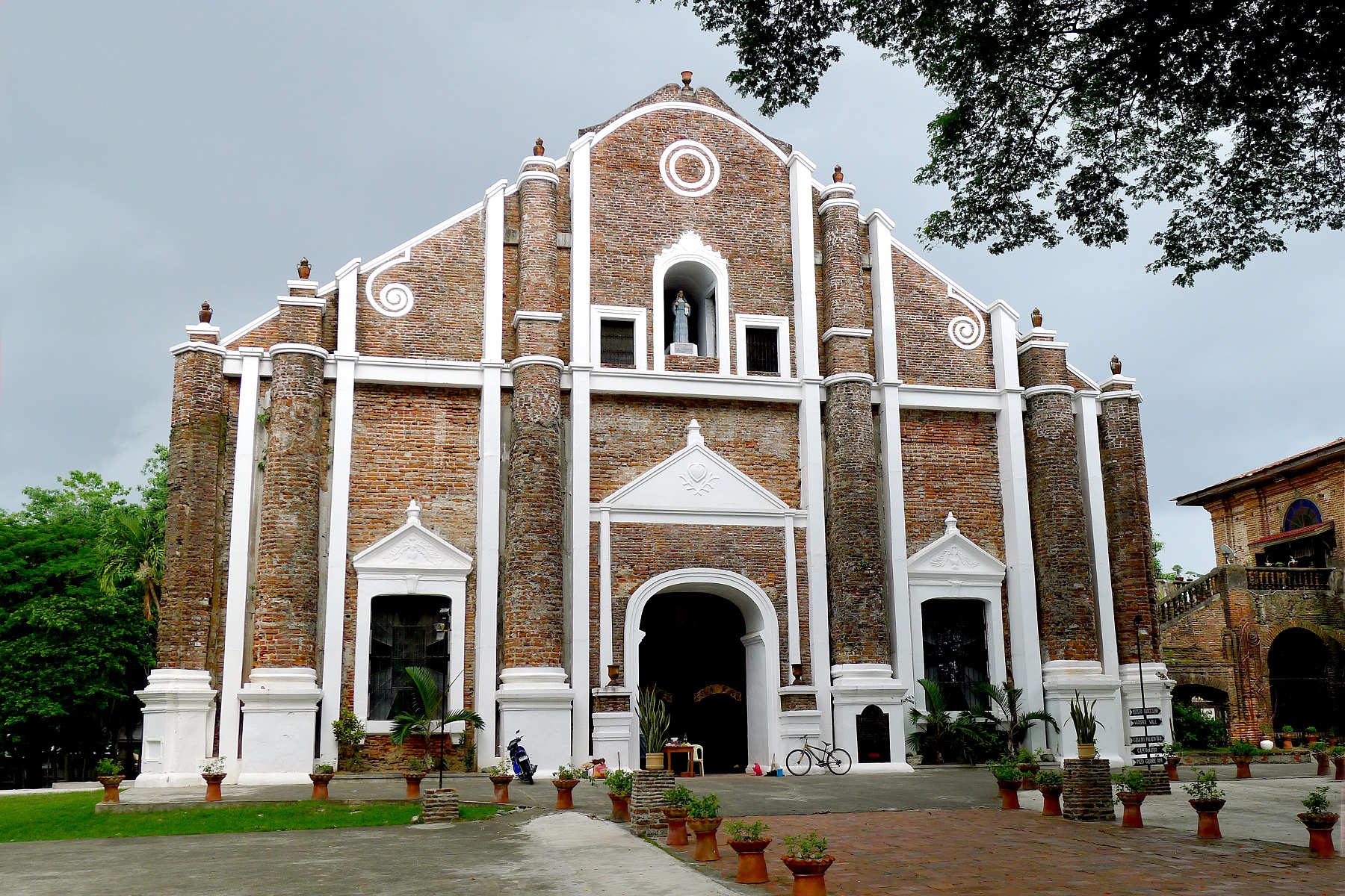 Santa Monica Parish Church (Sarrat Church), Sarrat, Ilocos Norte – facade view.