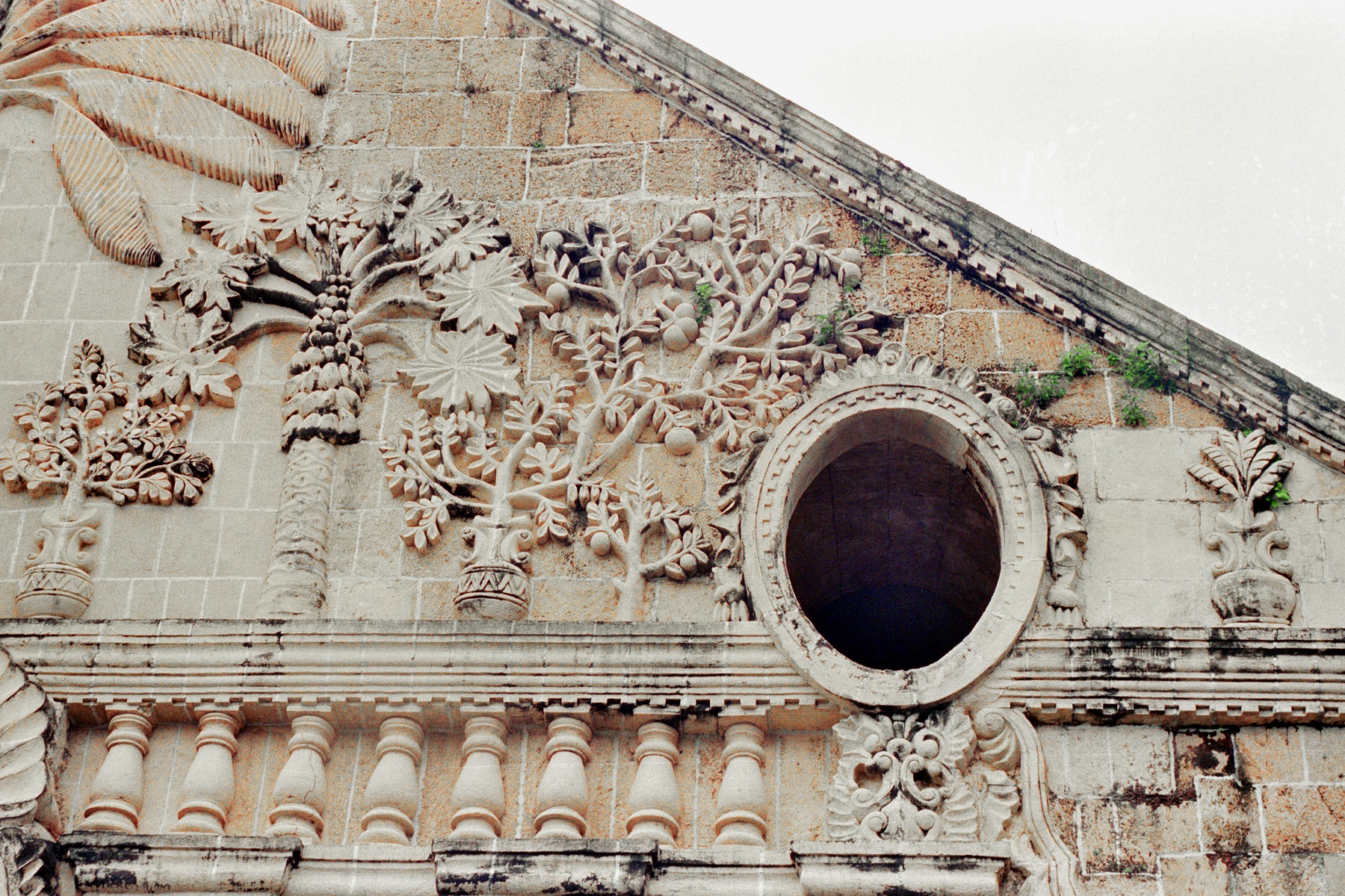 Miagao Church, Miagao, Iloilo, Panay Island – detail of stone carving.