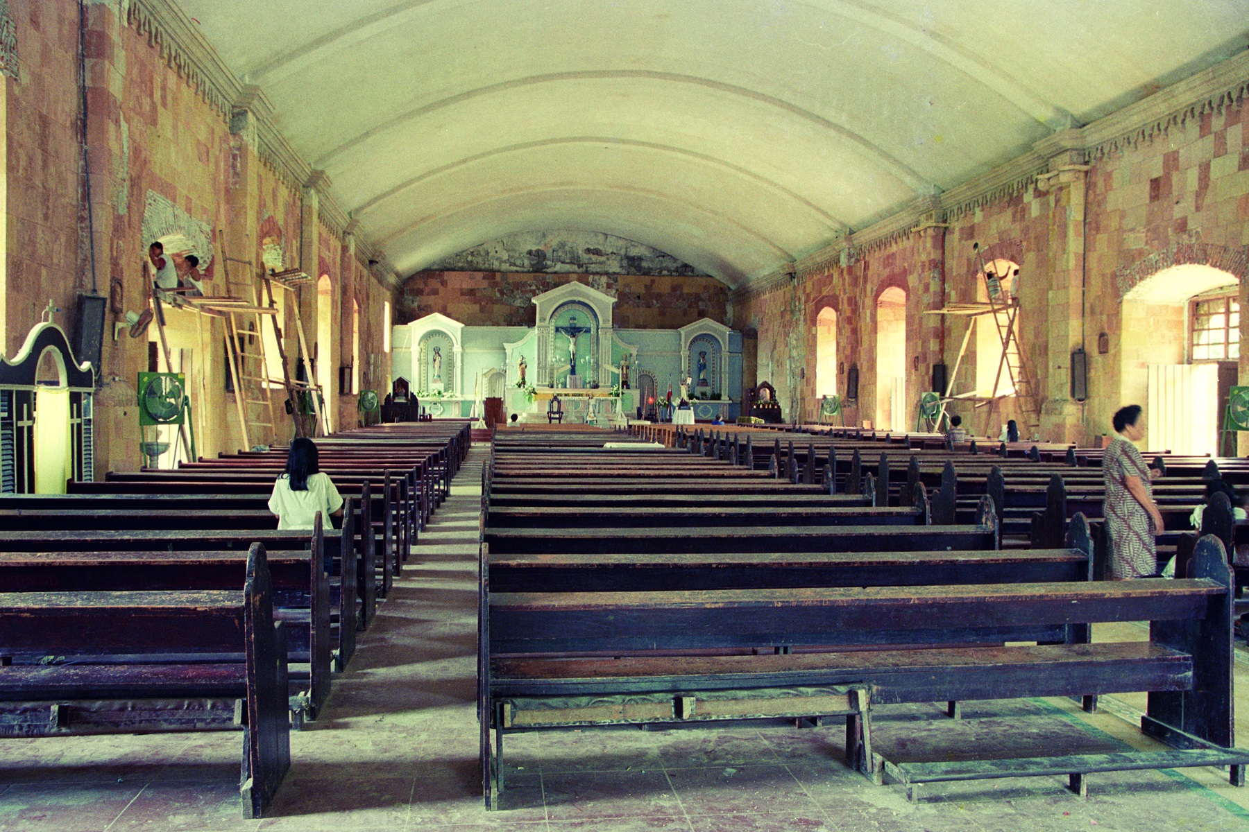 Miagao Church, Miagao, Iloilo, Panay Island – interior view.