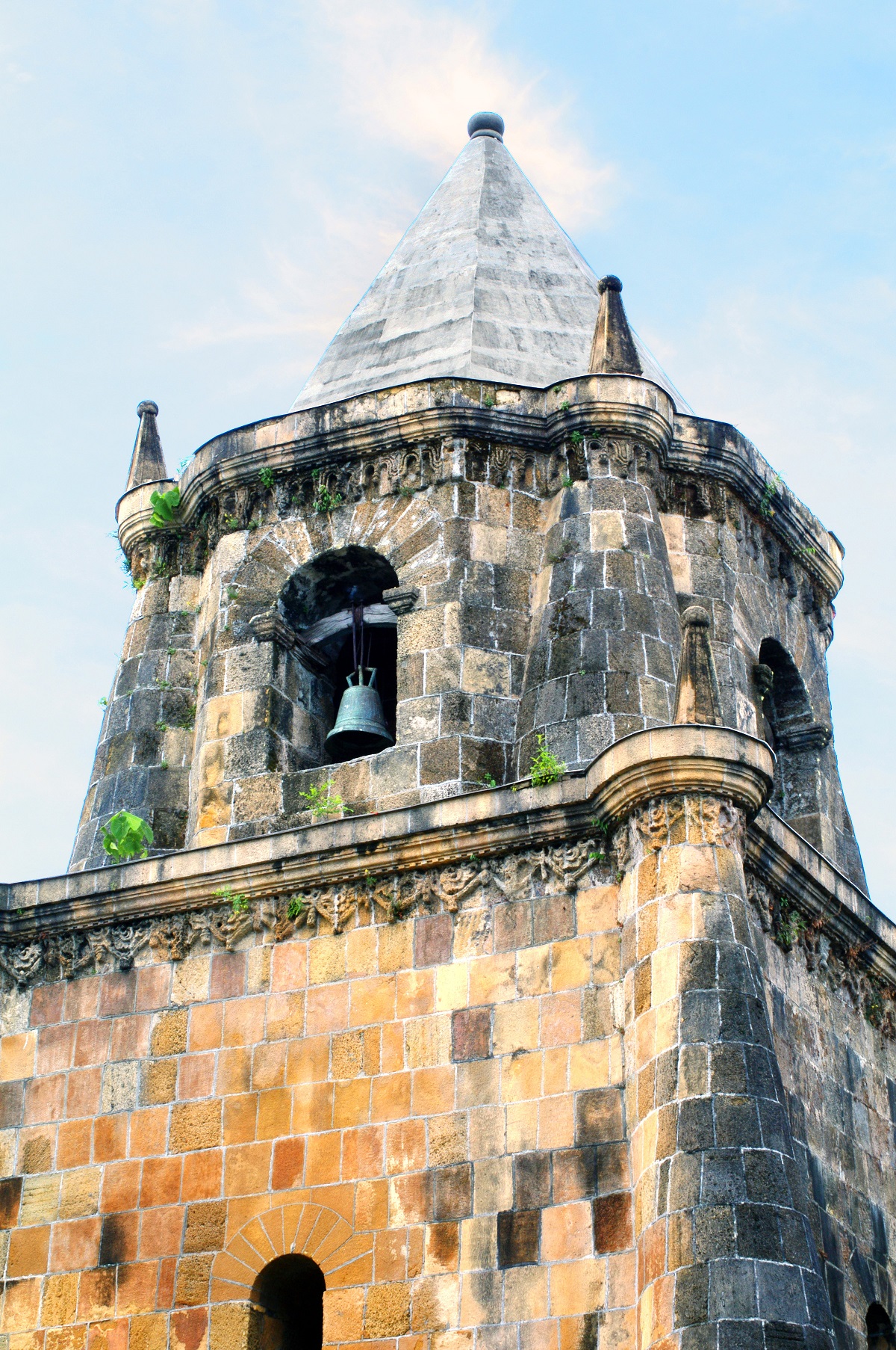 Miagao Church, Miagao, Iloilo, Panay Island – east bell tower detail.