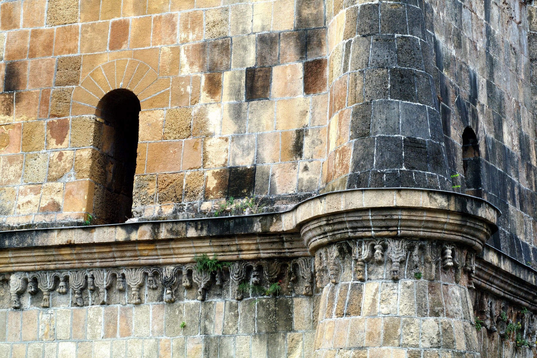 Miagao Church, Miagao, Iloilo, Panay Island – bell tower detail.