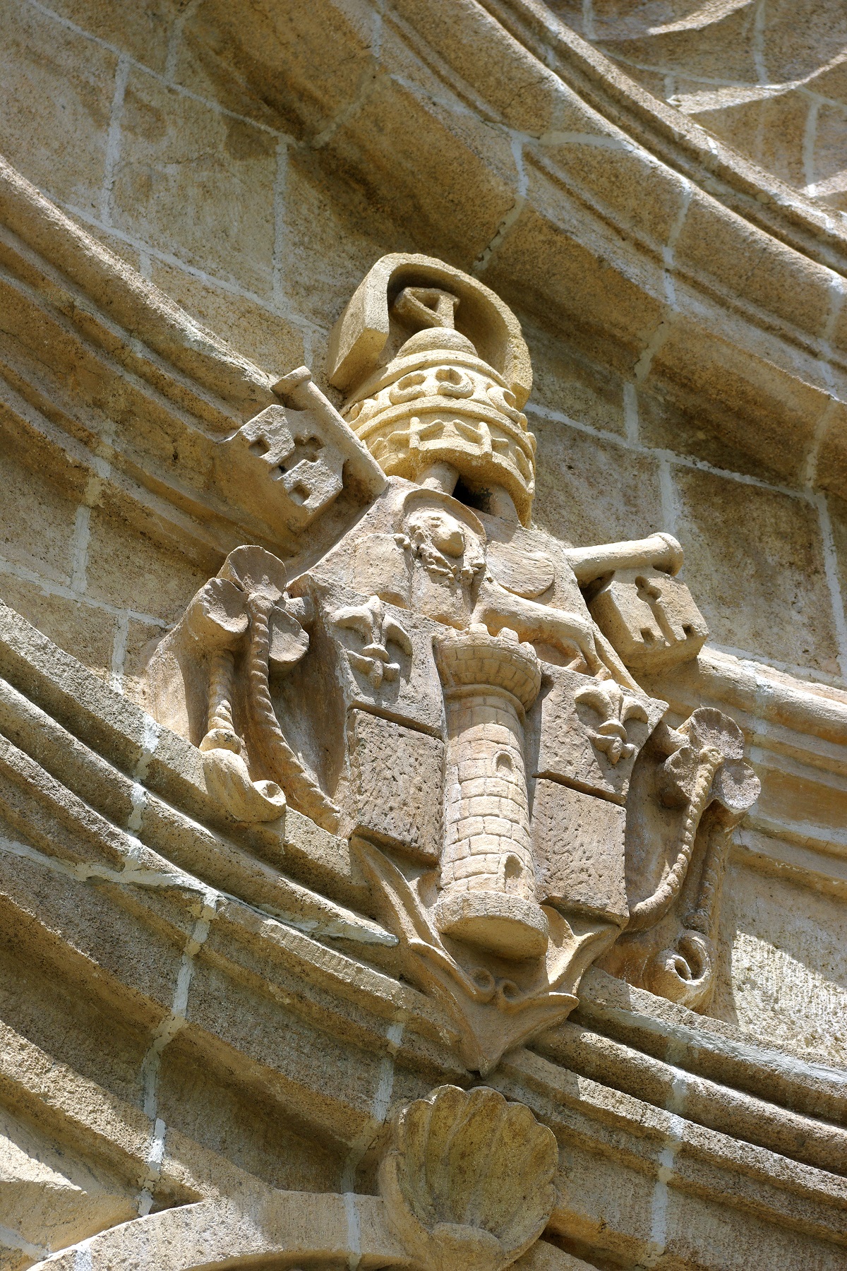 Miagao Church, Miagao, Iloilo, Panay Island – detail of stone carving.