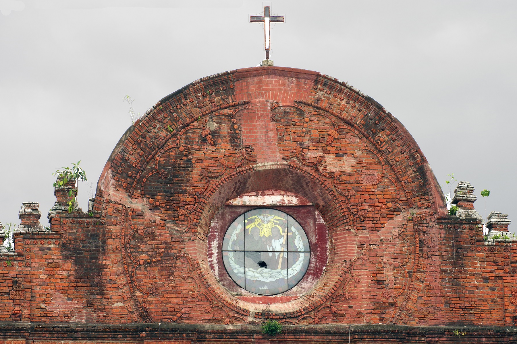 Tumauini Church, Tumauini, Isabela – facade pediment.