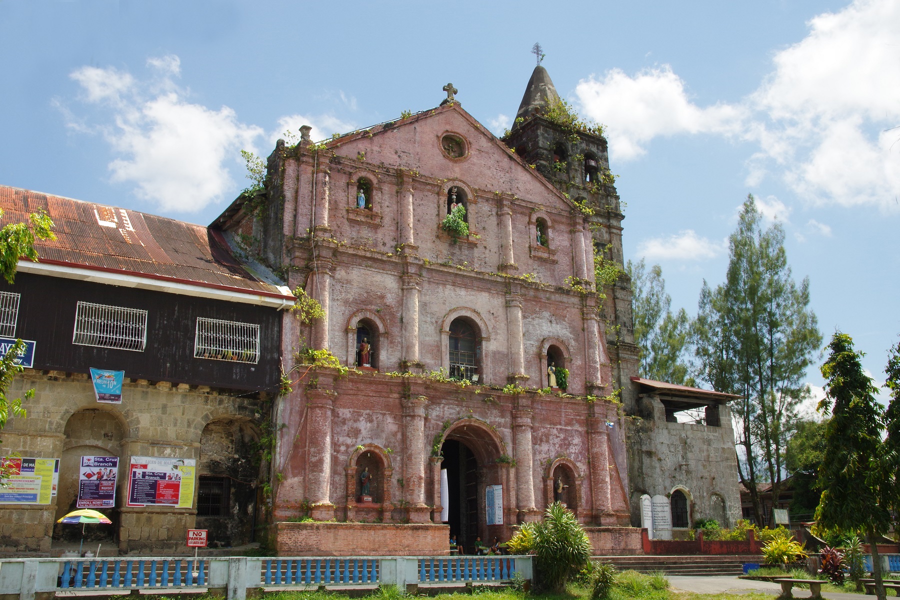 Majayjay Church, Majayjay, Laguna – facade and bell tower.