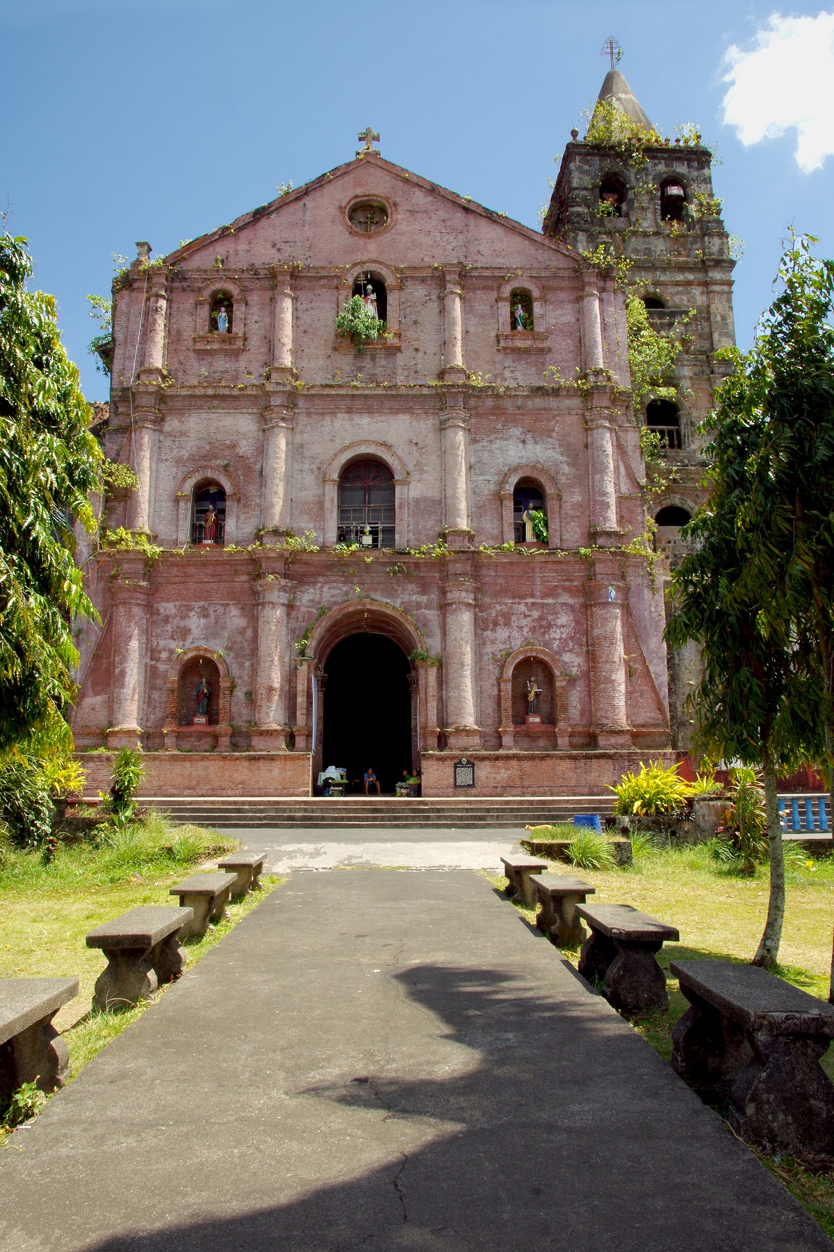 Majayjay Church, Majayjay, Laguna – facade and bell tower.