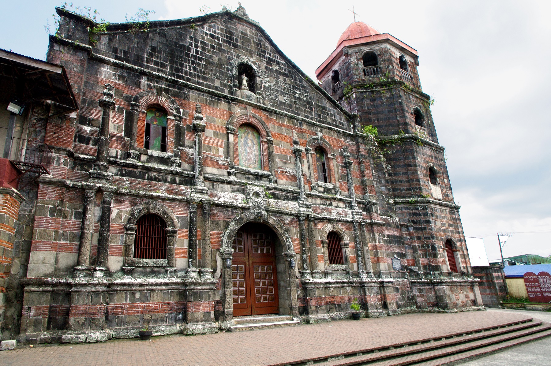 Nagcarlan Church, Nagcarlan, Laguna – facade and bell tower.