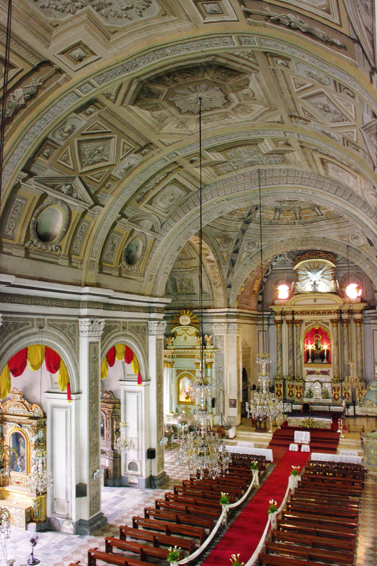 San Agustin Church, Intramuros, Manila – interior view and altar.