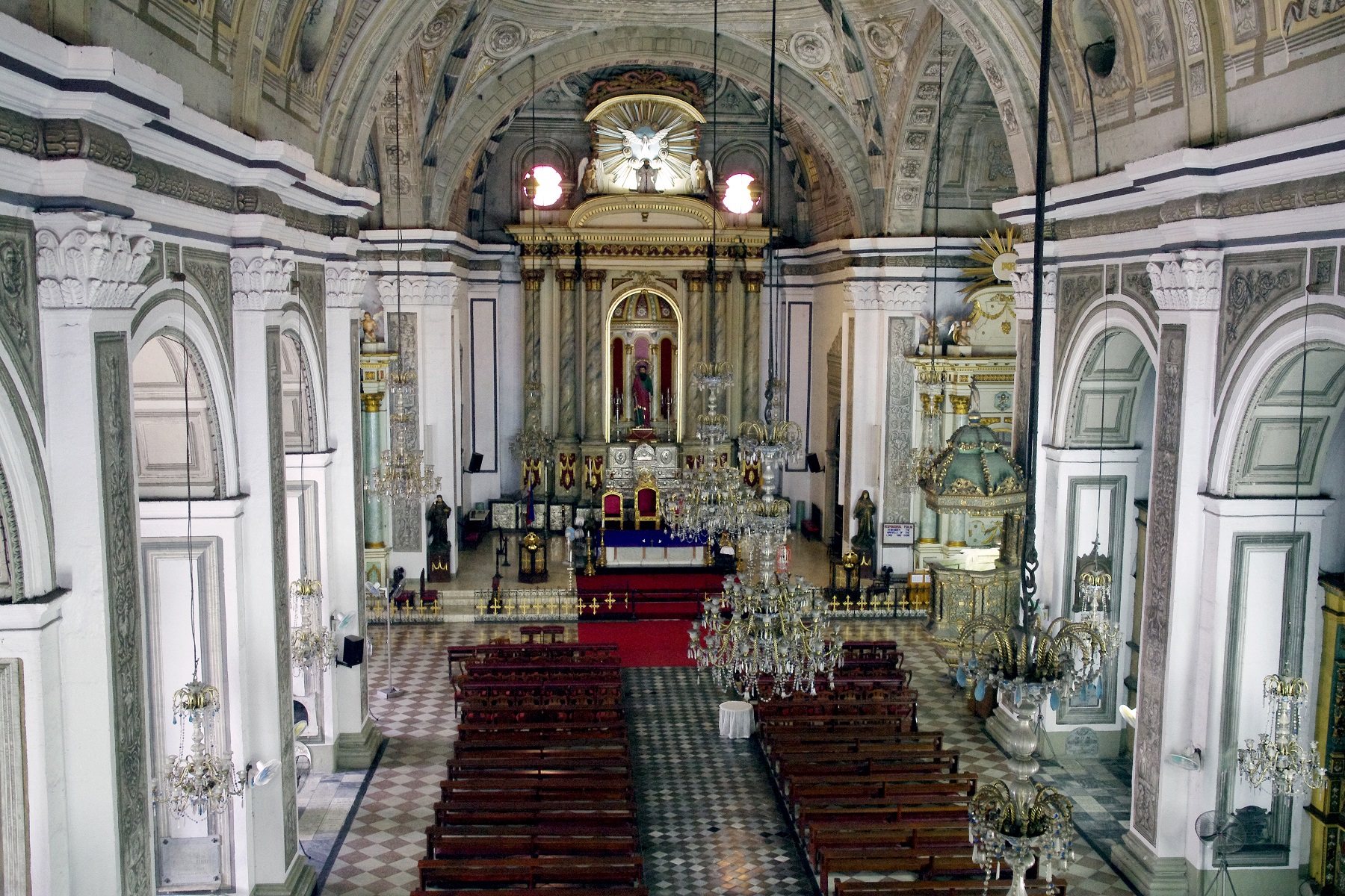 San Agustin Church, Intramuros, Manila – interior view and altar.