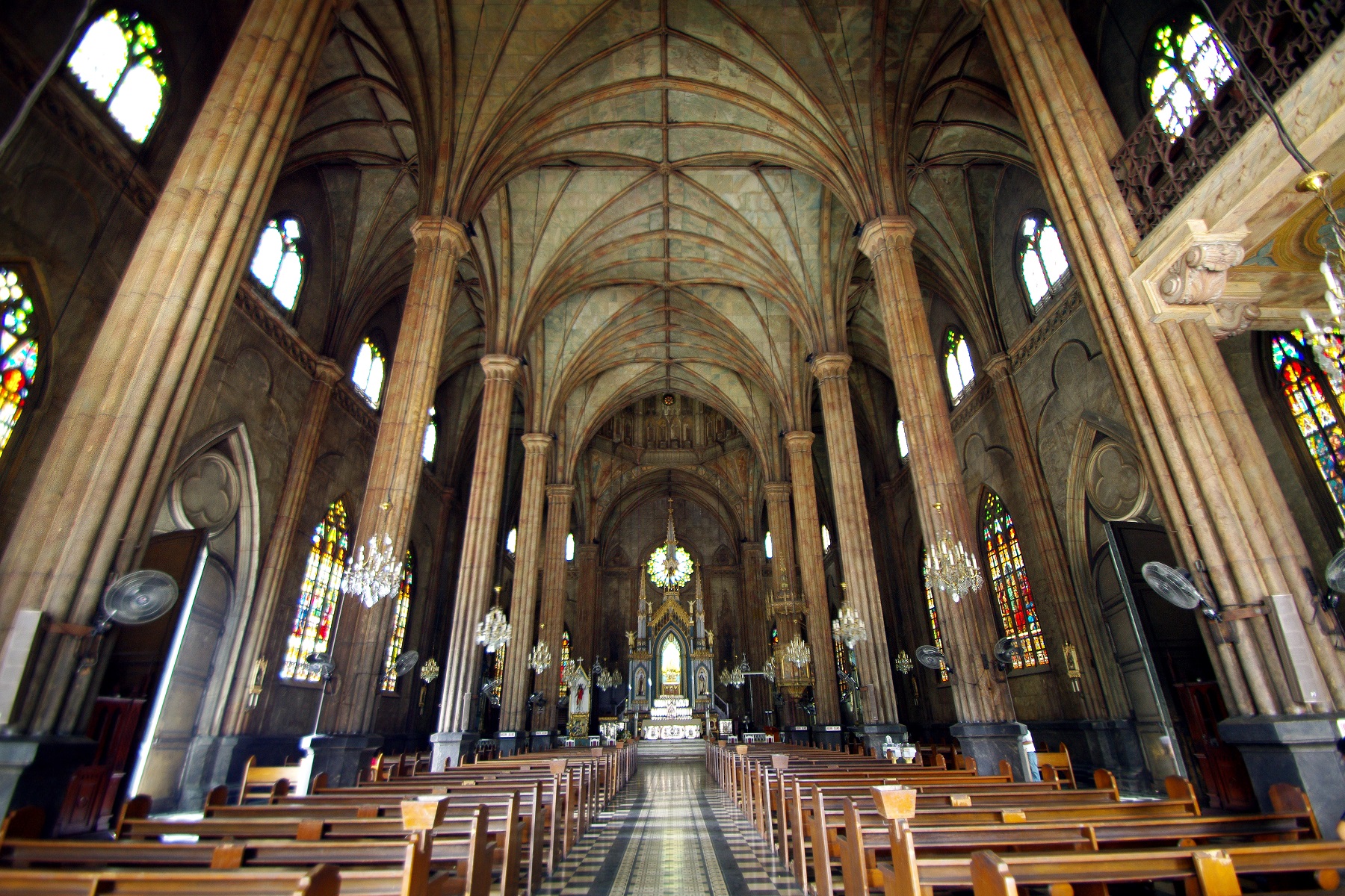 San Sebastian Church, Manila — interior view.