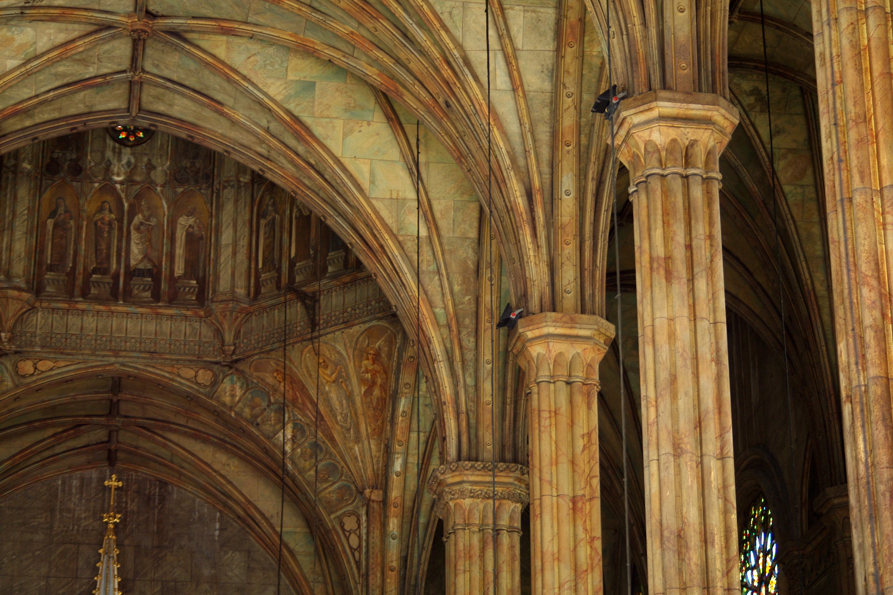 San Sebastian Church, Manila — ceiling detail.