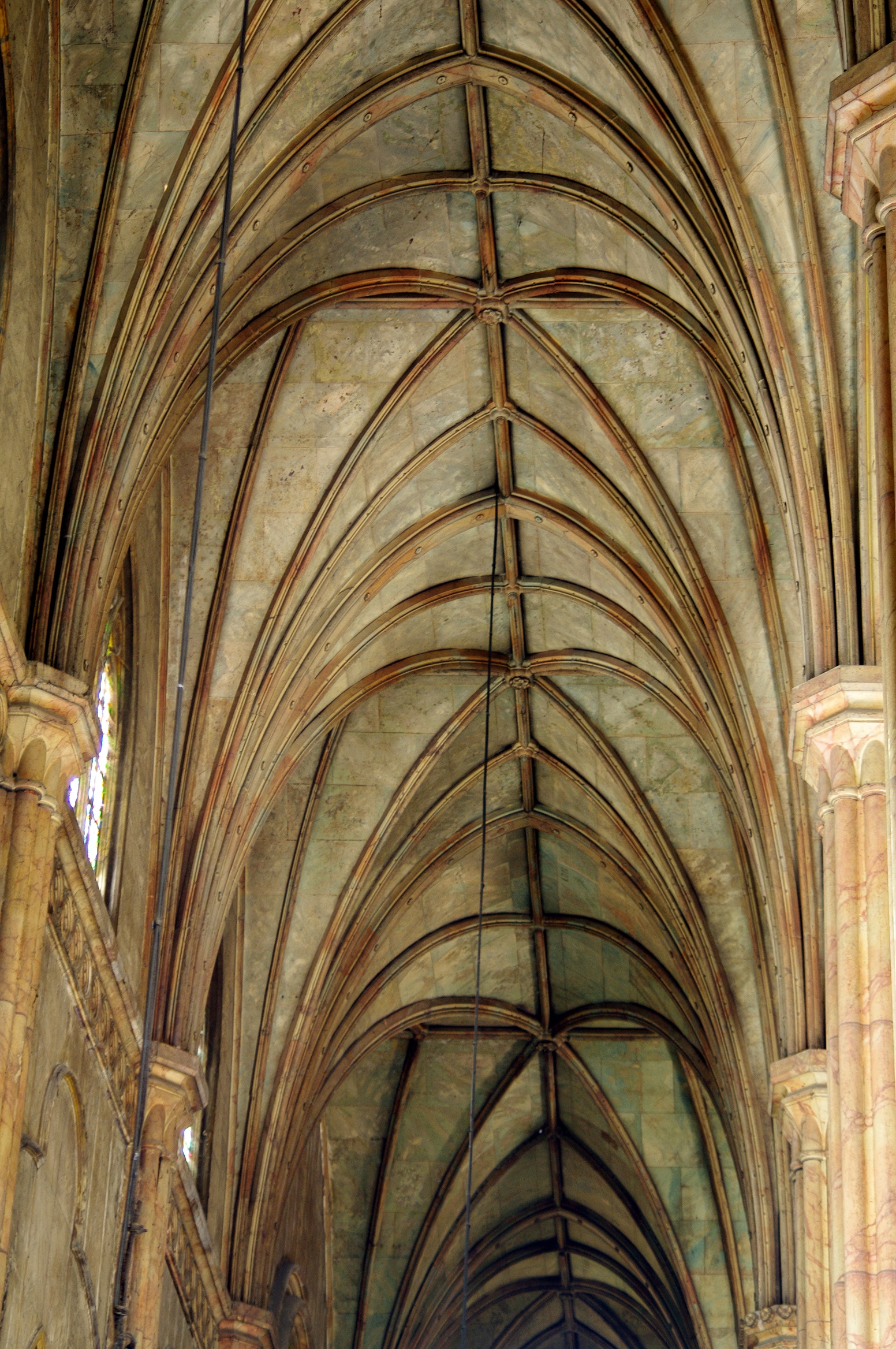 San Sebastian Church, Manila — ceiling detail.
