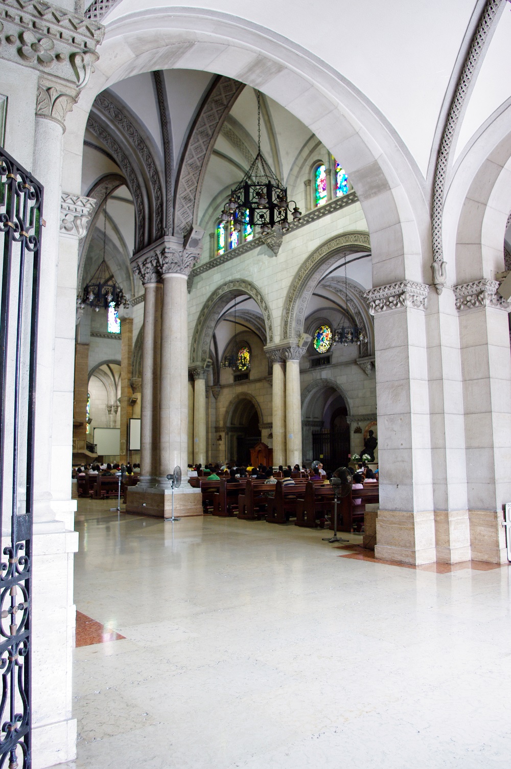 Manila Cathedral, Intramuros, Manila – interior view.