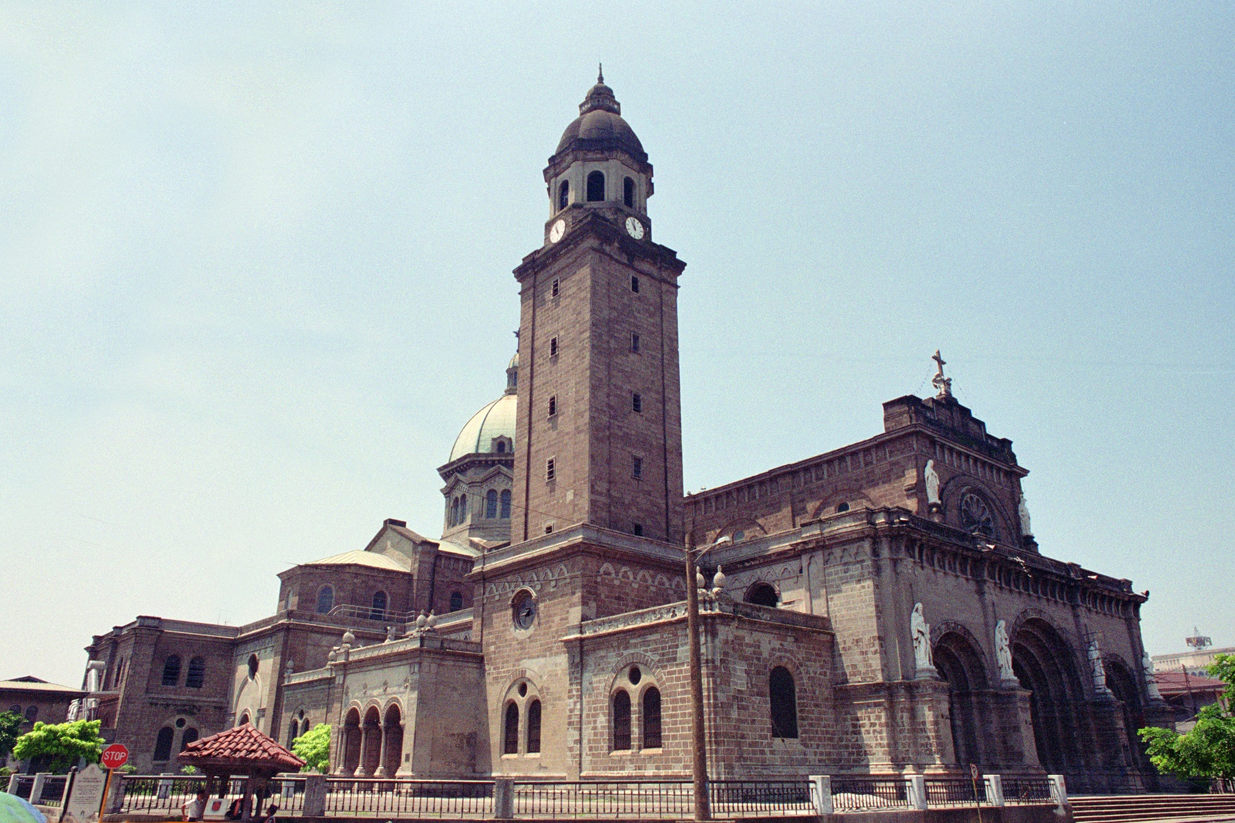 Manila Cathedral, Intramuros, Manila – facade and bell tower.
