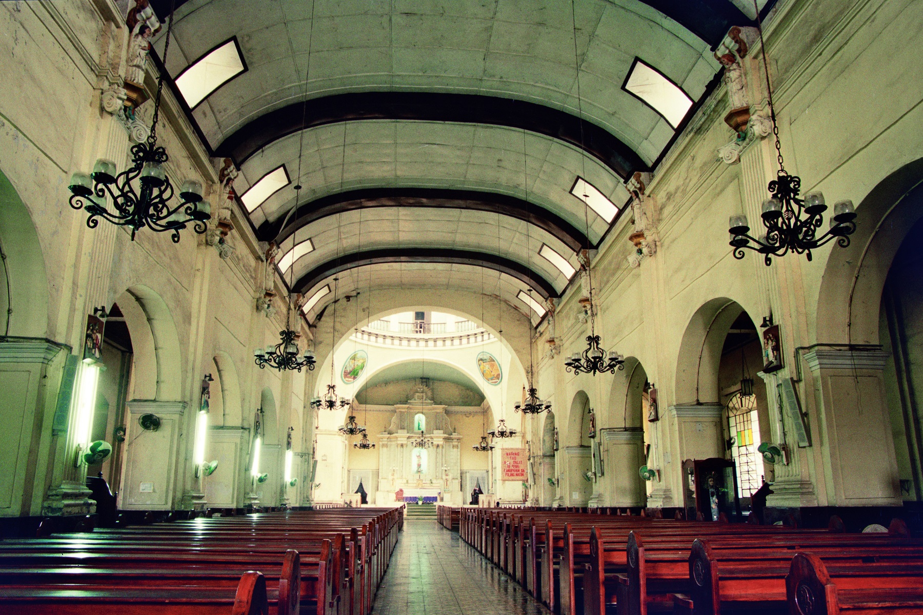 San Bartolome Church, Malabon, Metro Manila – interior view.