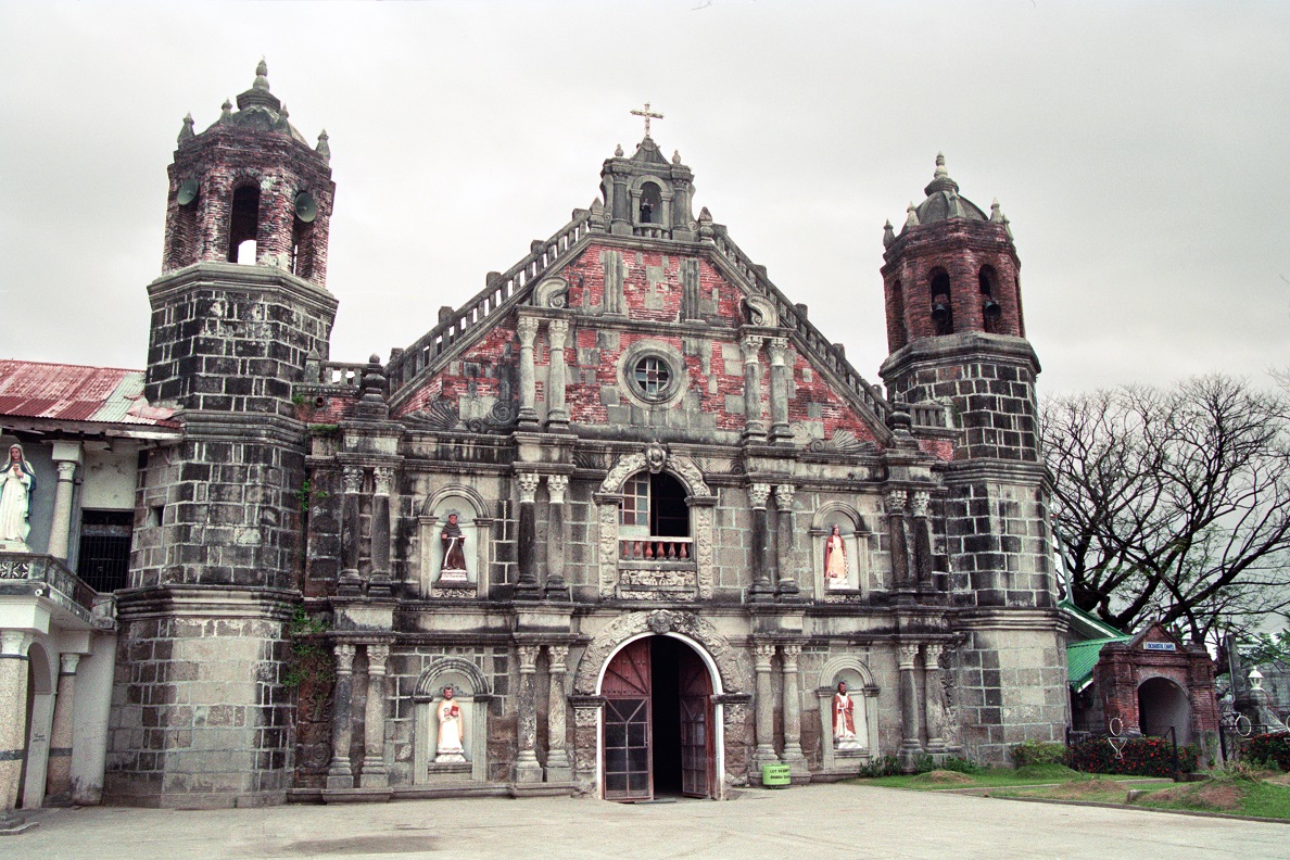 Minalin Church, Minalin, Pampanga Province – facade and bell towers.
