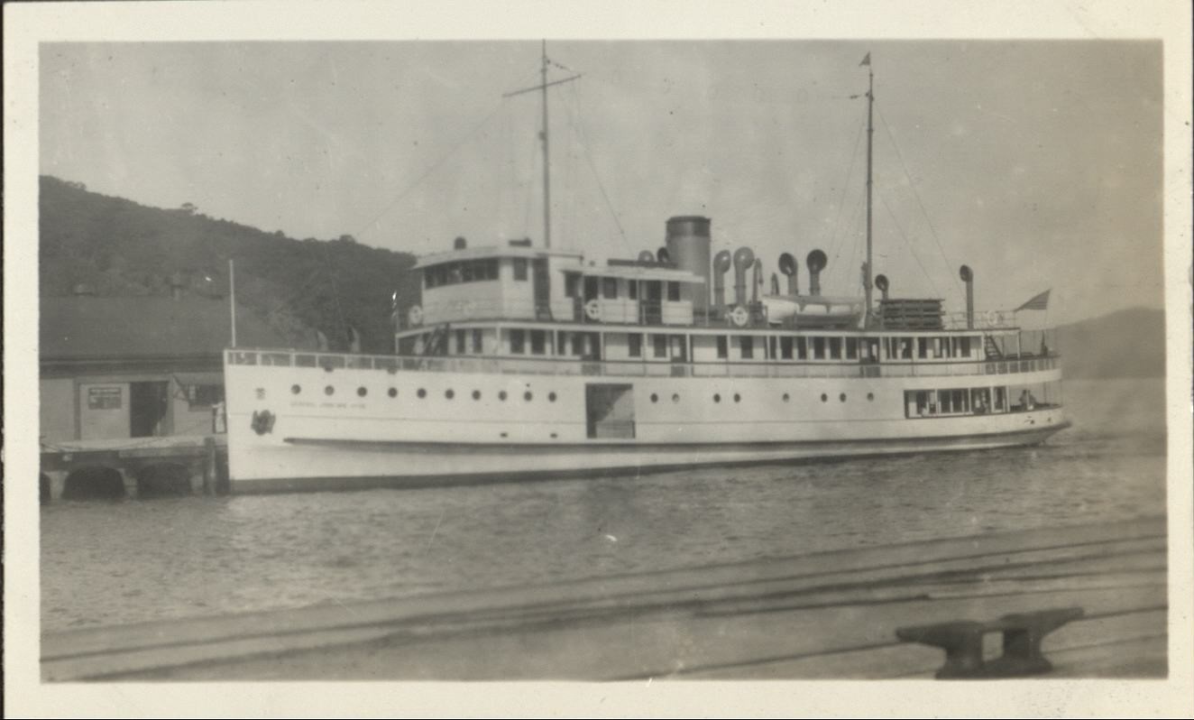 The boat we ride on to go to Manila. The name of it is: Gen. John H. McHyde [Gen. John McE. Hyde].