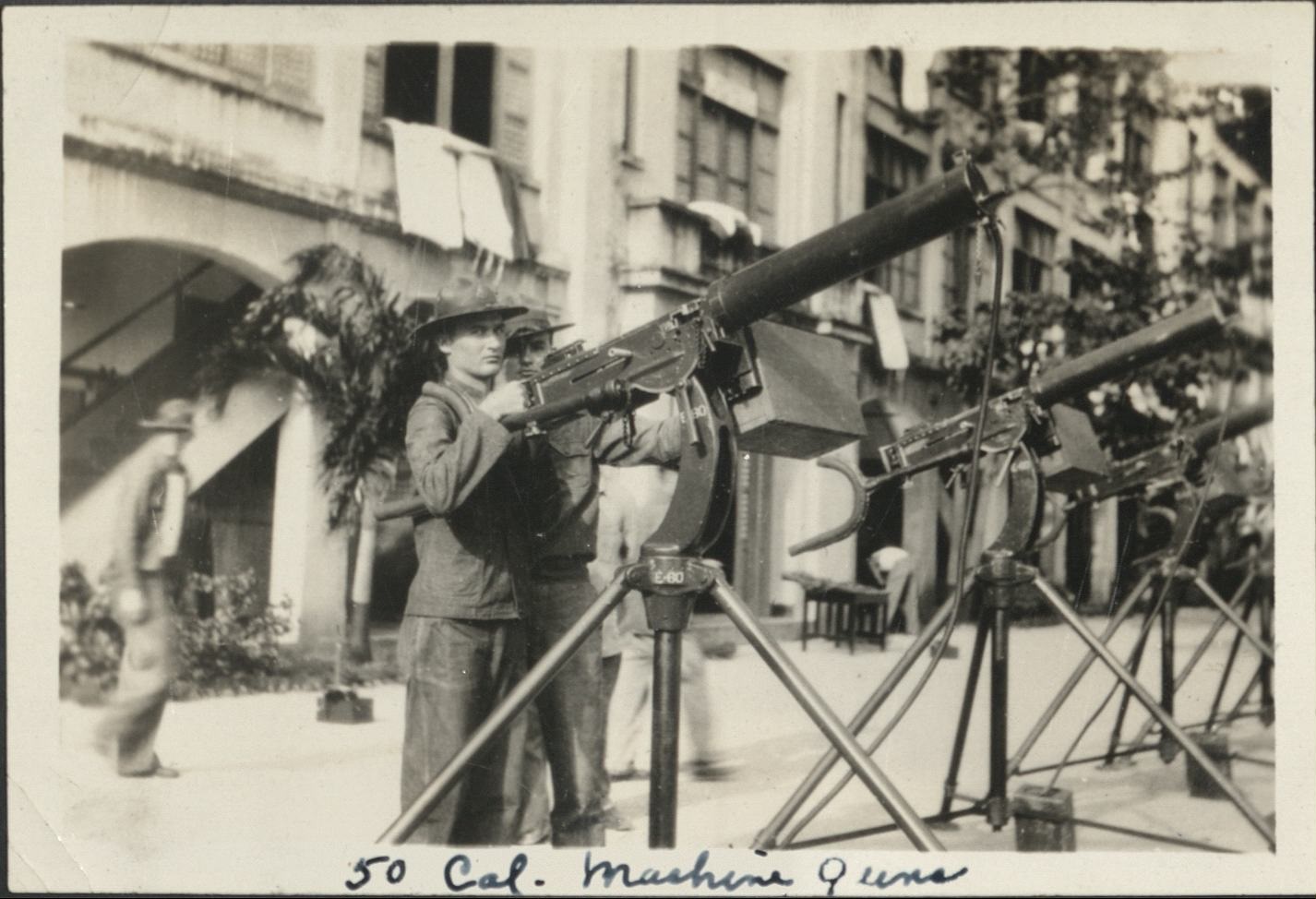 60th C.A. (A.A) [Coast Artillery, Anti-Aircraft] machine guns, 50 caliber. March 13, 1933.