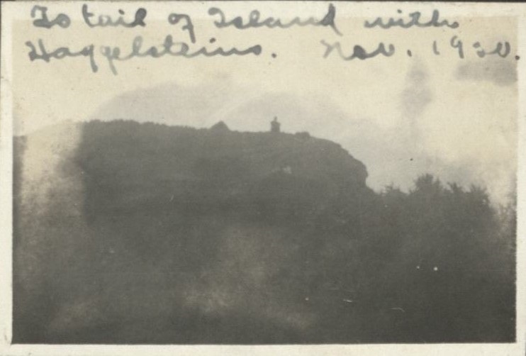 To tail of [Corregidor or Grande] Island with Haggelsteins. Nov. 1920.