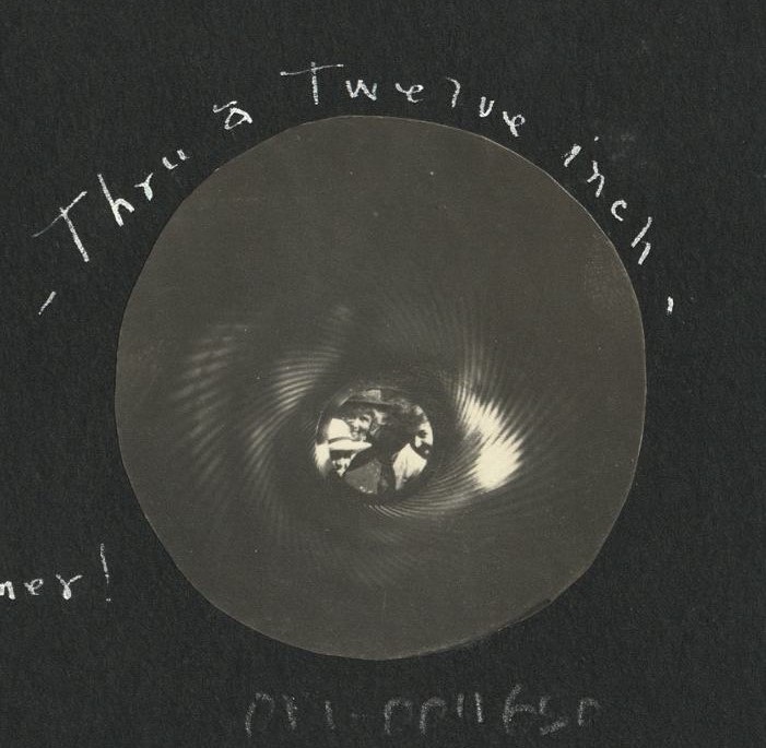 Through a twelve inch [artillery barrel].