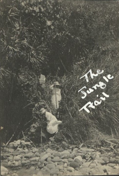 The Kincaids for a weekend at Corregidor Oct. 18 & 19. The jungle trail.