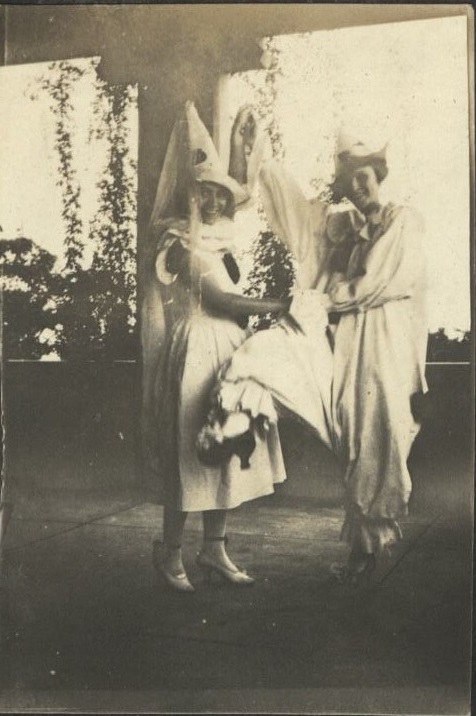 Halloween – 1919. Major & Mrs. Edwards’ Ball. Pierrette & Pierrot.