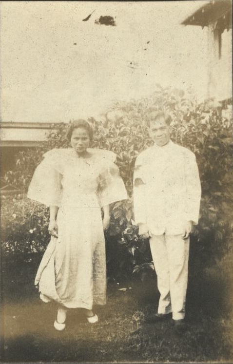 Our faithful servants, Pedro and Francisca. Happy children!