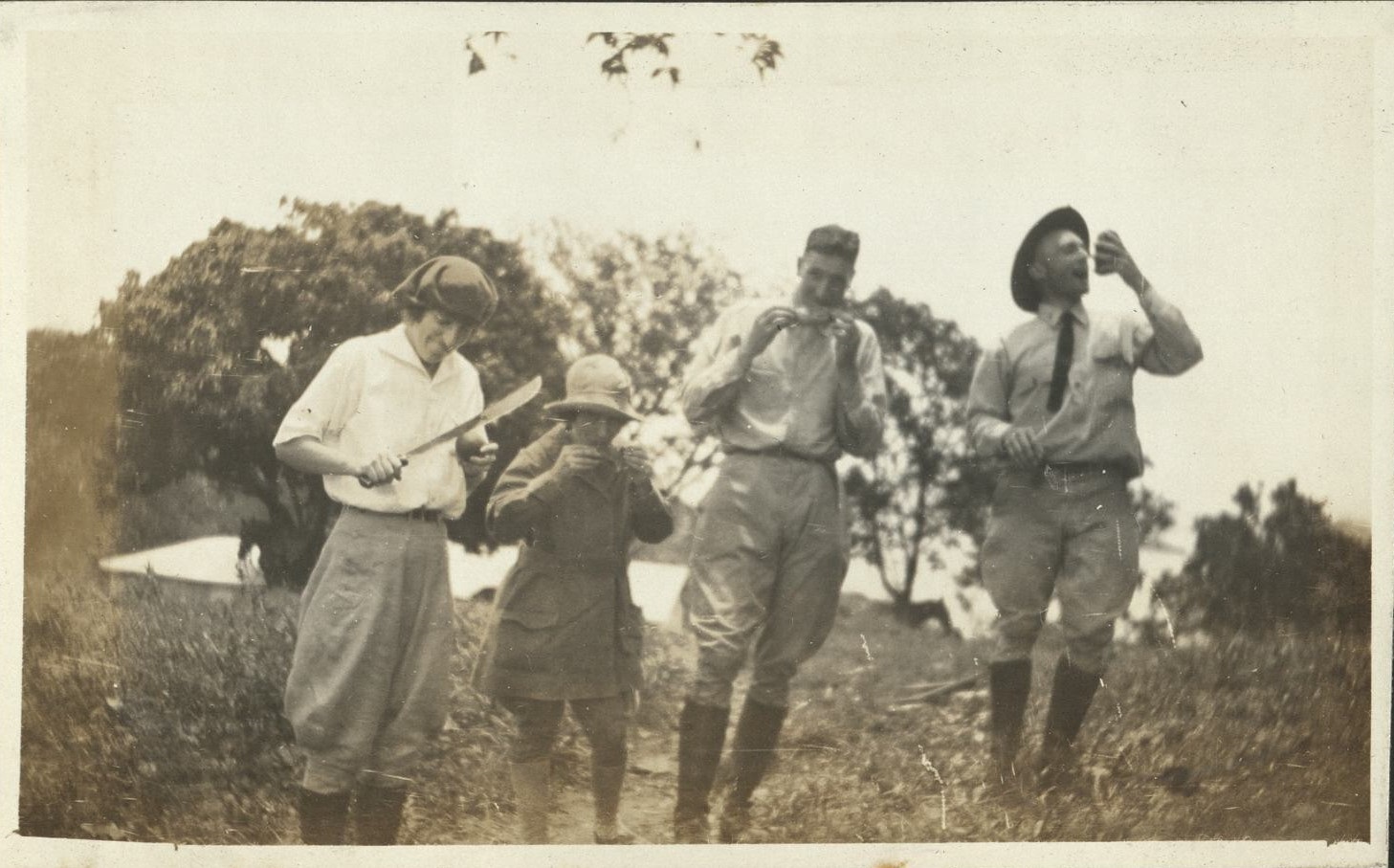 A [horseback] ride with the Haggelsteins, 1920 [Corregidor Island].
