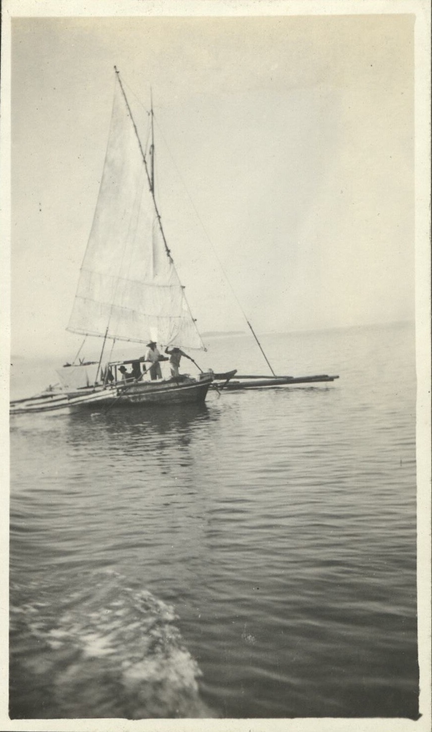 [Untitled – Outrigger sailboat, Manila Bay?]