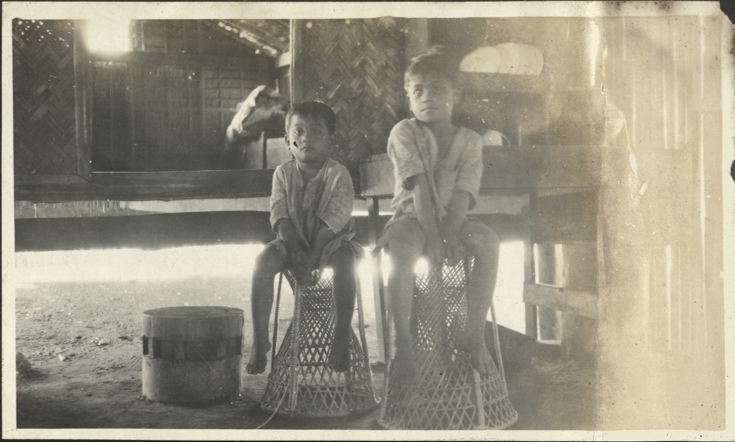 [Untitled – Two Filipino boys at home, near Subic Bay].
