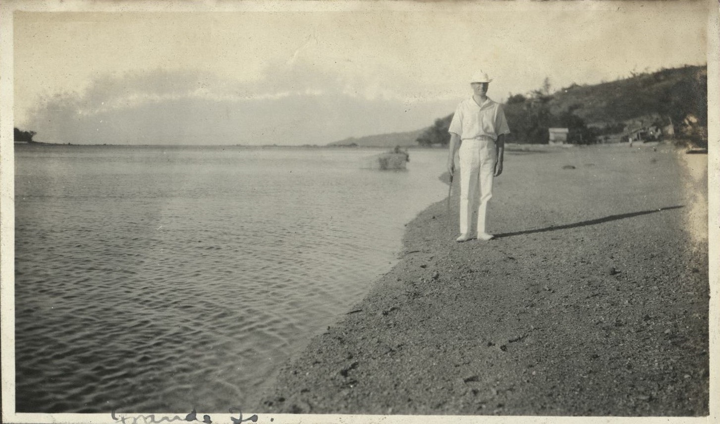 Grande Island [American on beach].