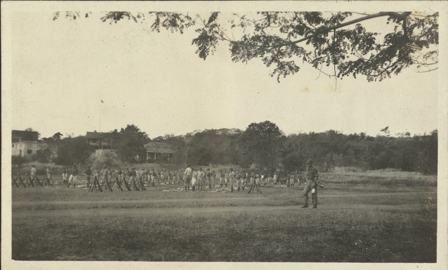 [Untitled – Military inspection or drills, Fort Mills, Corregidor Island].