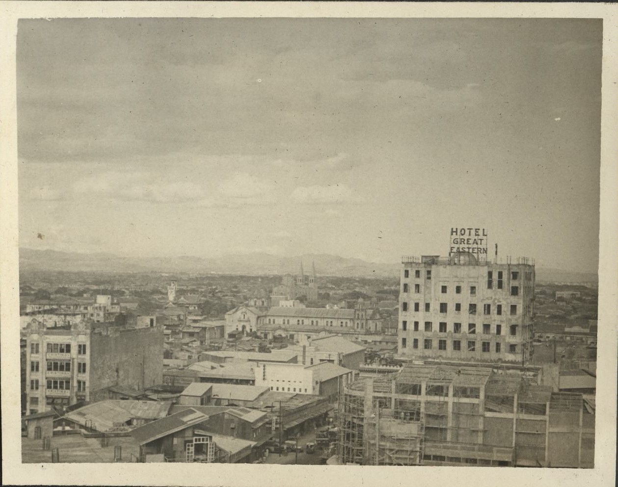 Manila, P. I. [Quiapo: Hotel Great Eastern, Quiapo Church, San Sebastian].
