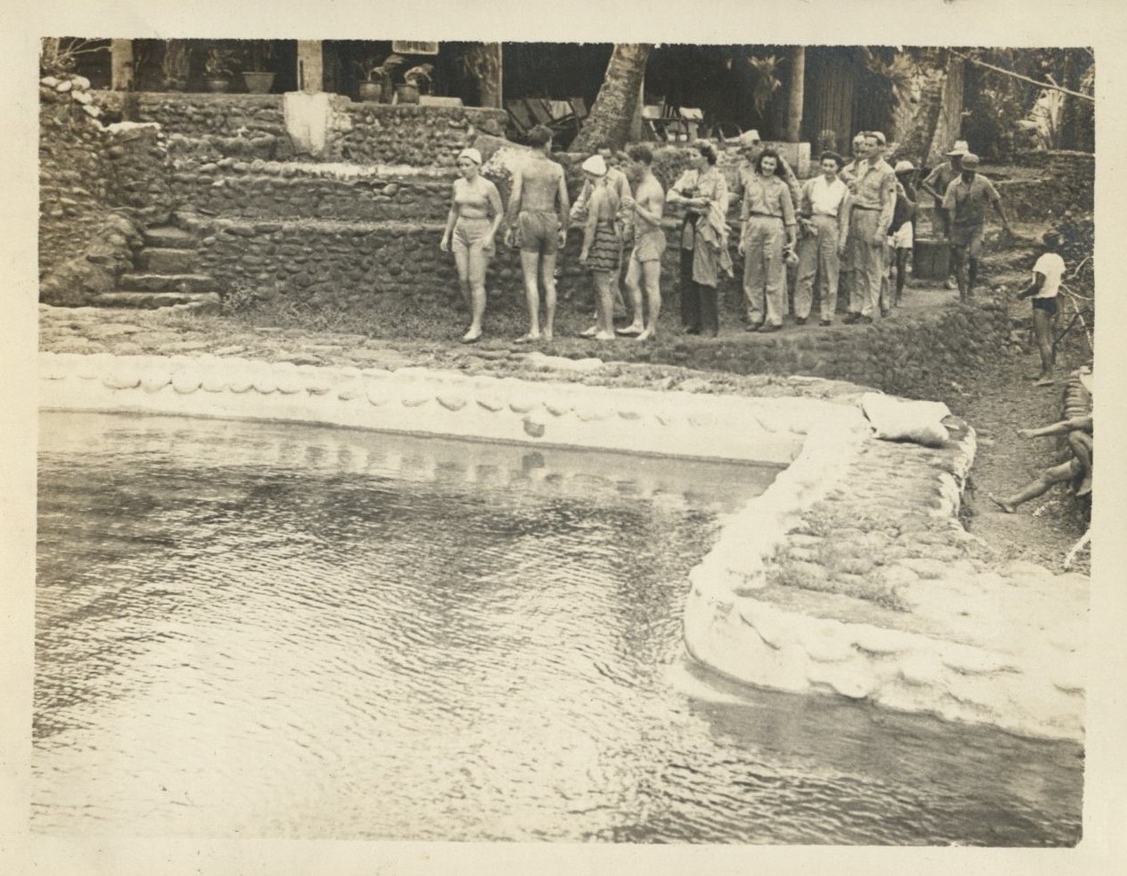 Paul V. McNutt’s staff at Pagsanjan Lodge.