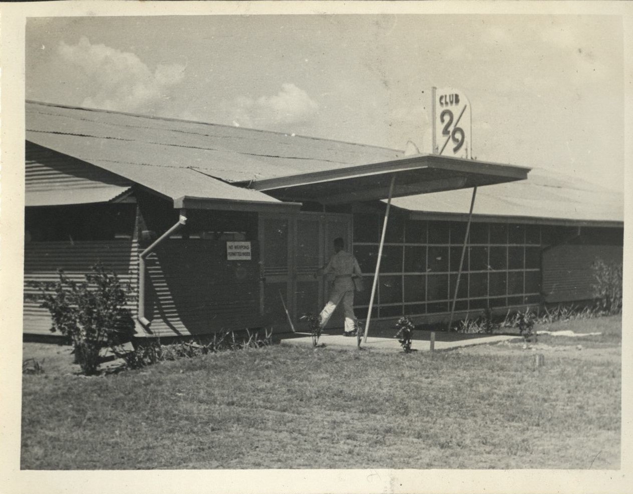 Seen around the 29th [Engineer Base Topographic Battalion. Club 29 – Enlisted mens’ club?].