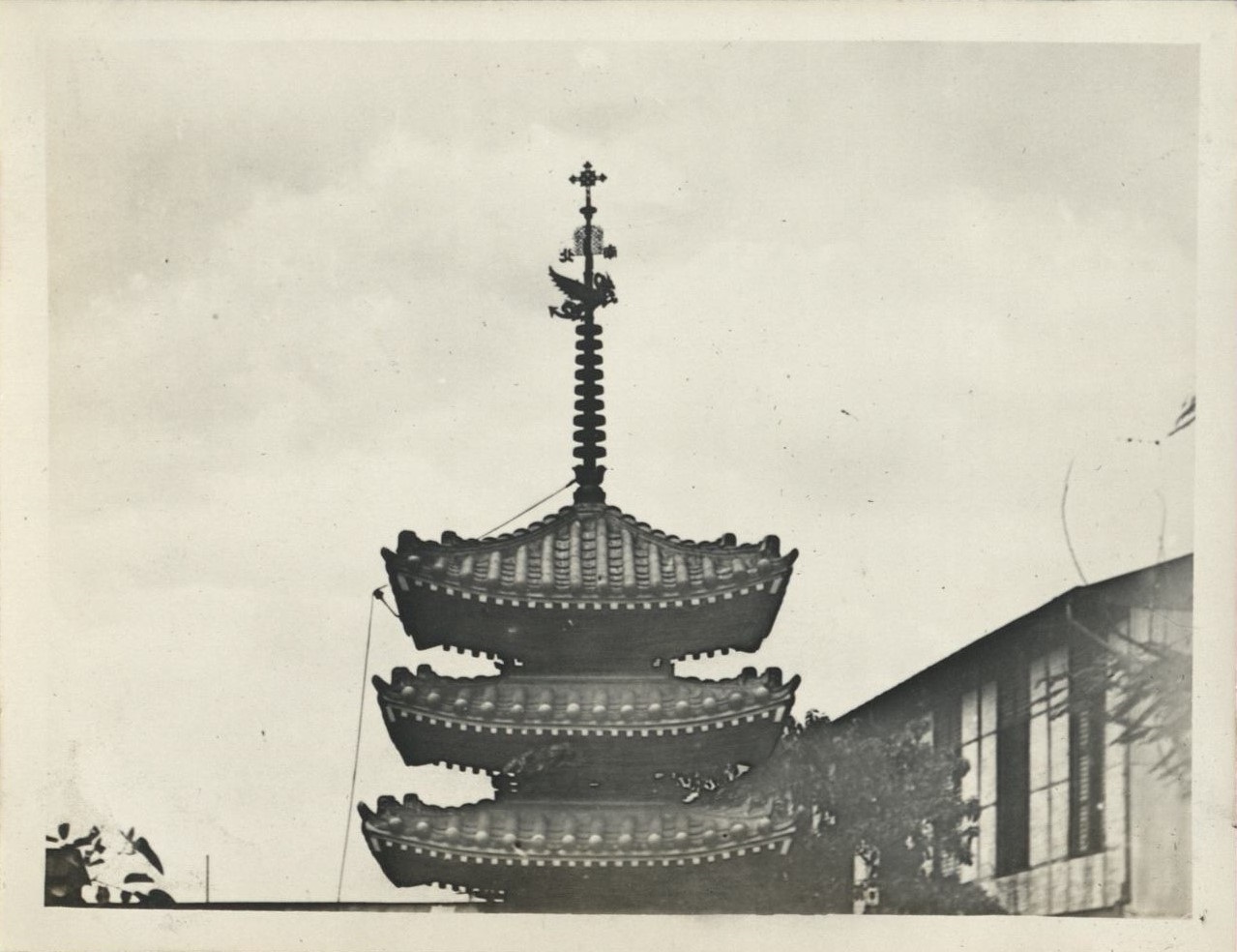 Estate of [Jose M. Ocampo in Quiapo – pagoda roof].