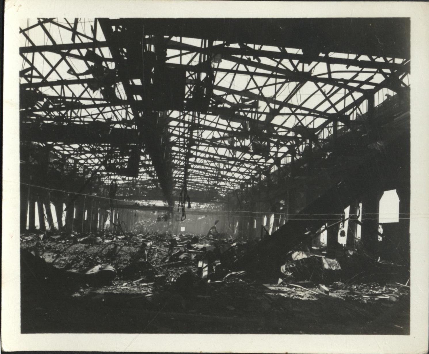 [Untitled – Destruction of Manila during liberation: Damage to Pier 7, Port District, February 1945].
