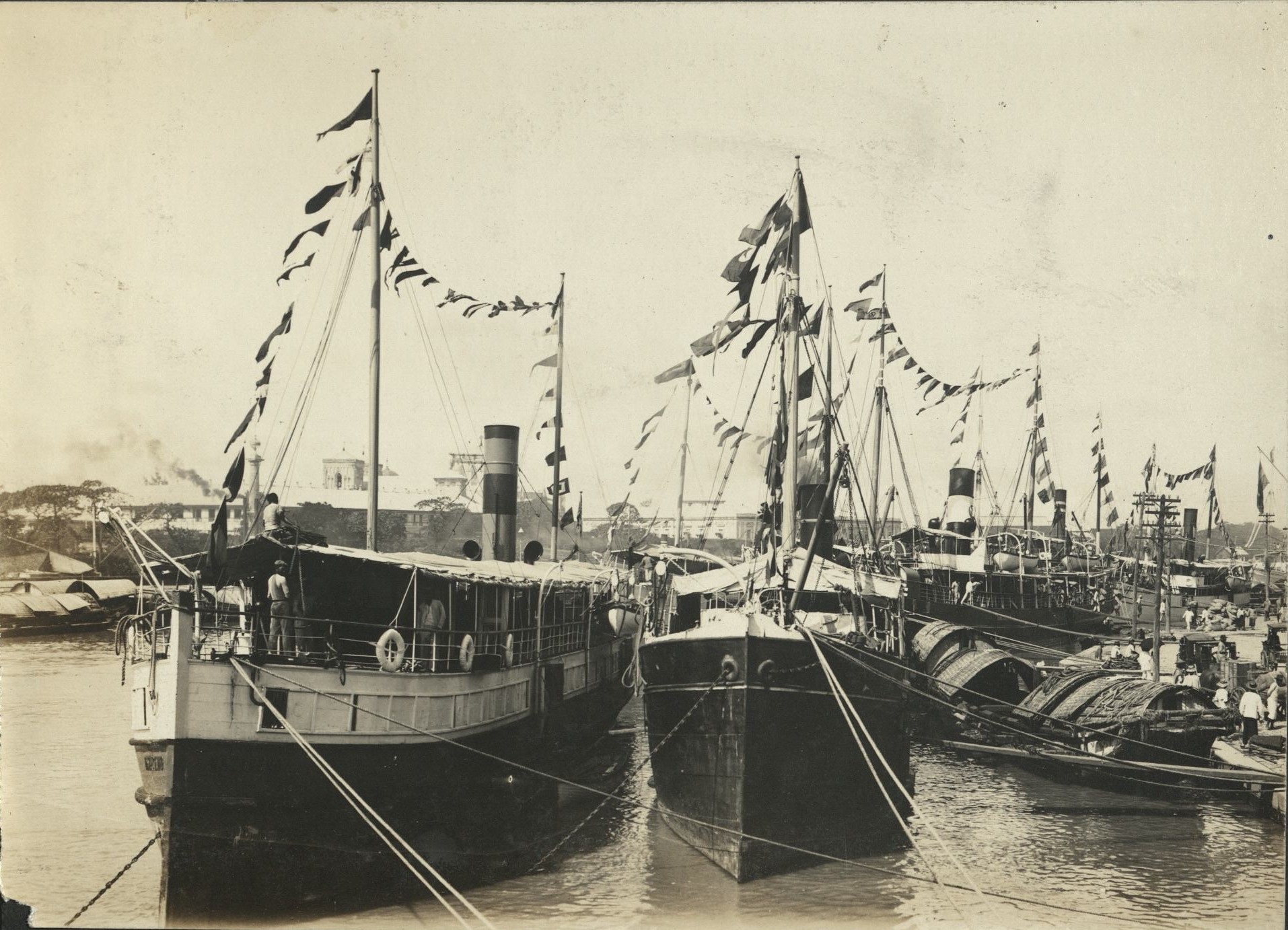Decorations on Pasig. Governor Taft’s return, Pasig.