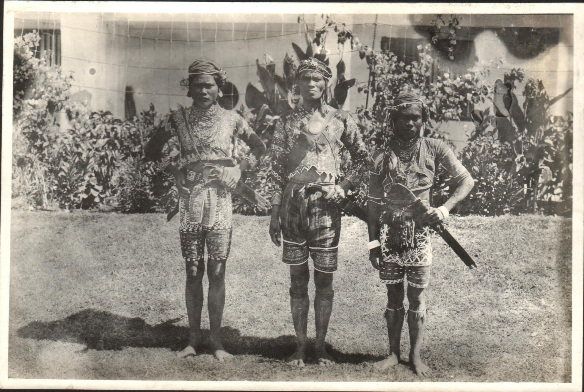 [Untitled – Three Bagobo (?) men].
