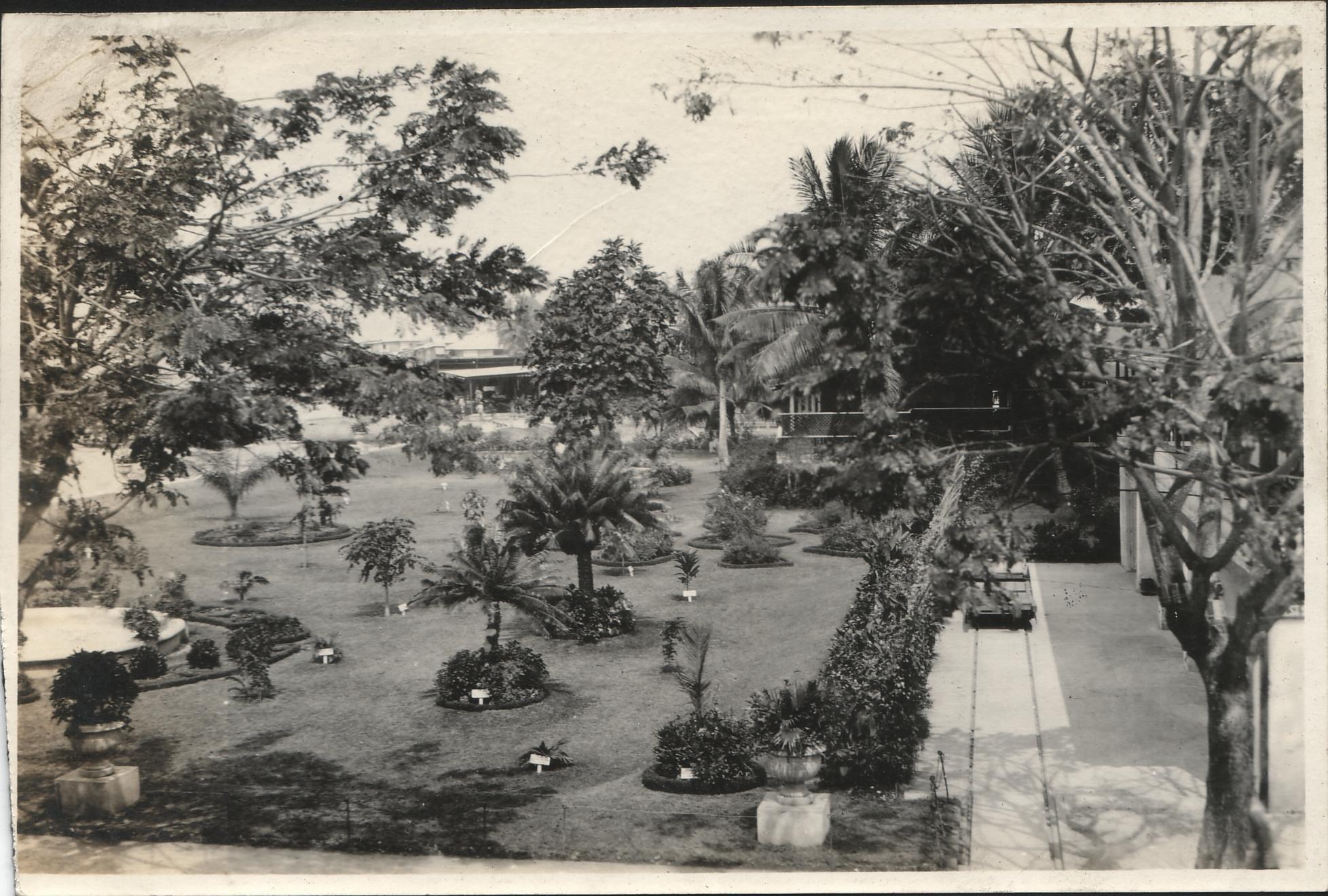 {Untitled – Formal garden scene in plaza].