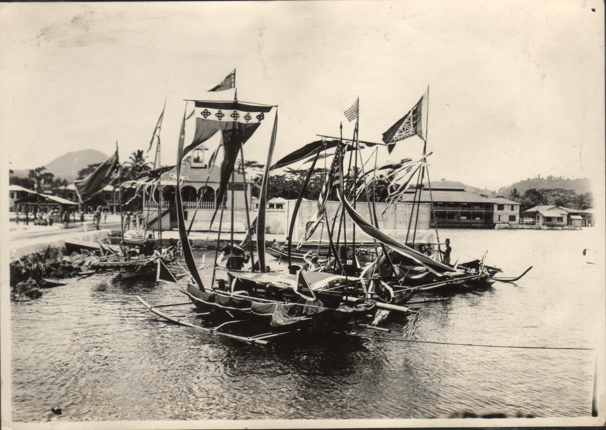 Decorated Moro boats.