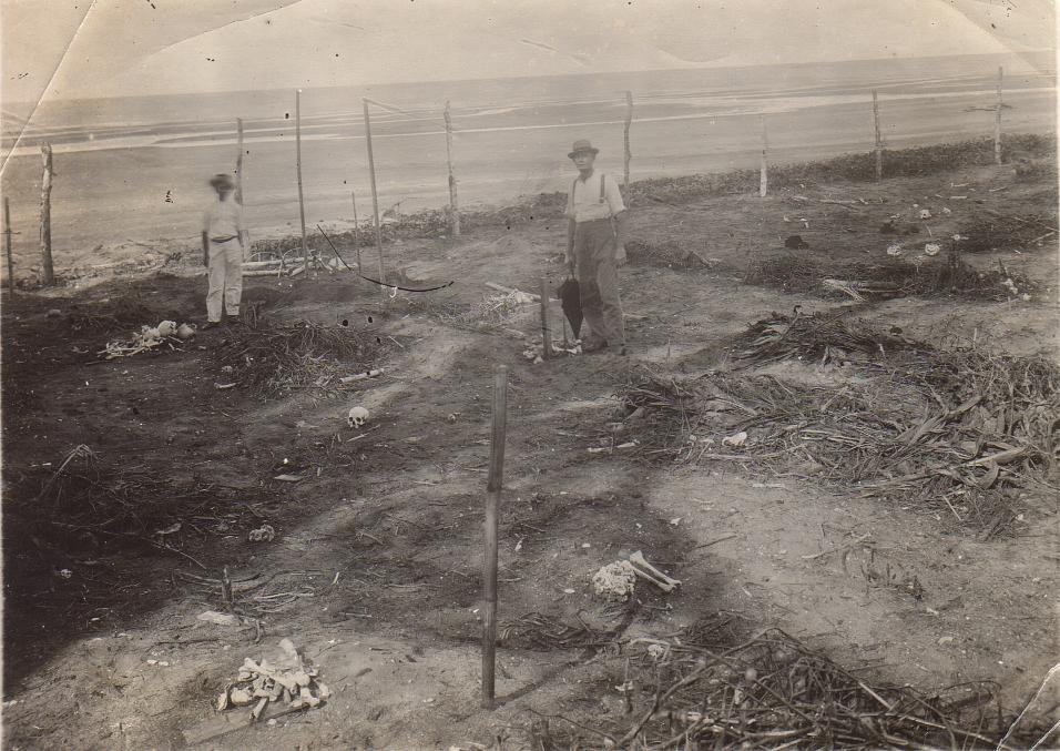 [Untitled – Excavating a seaside burial ground].